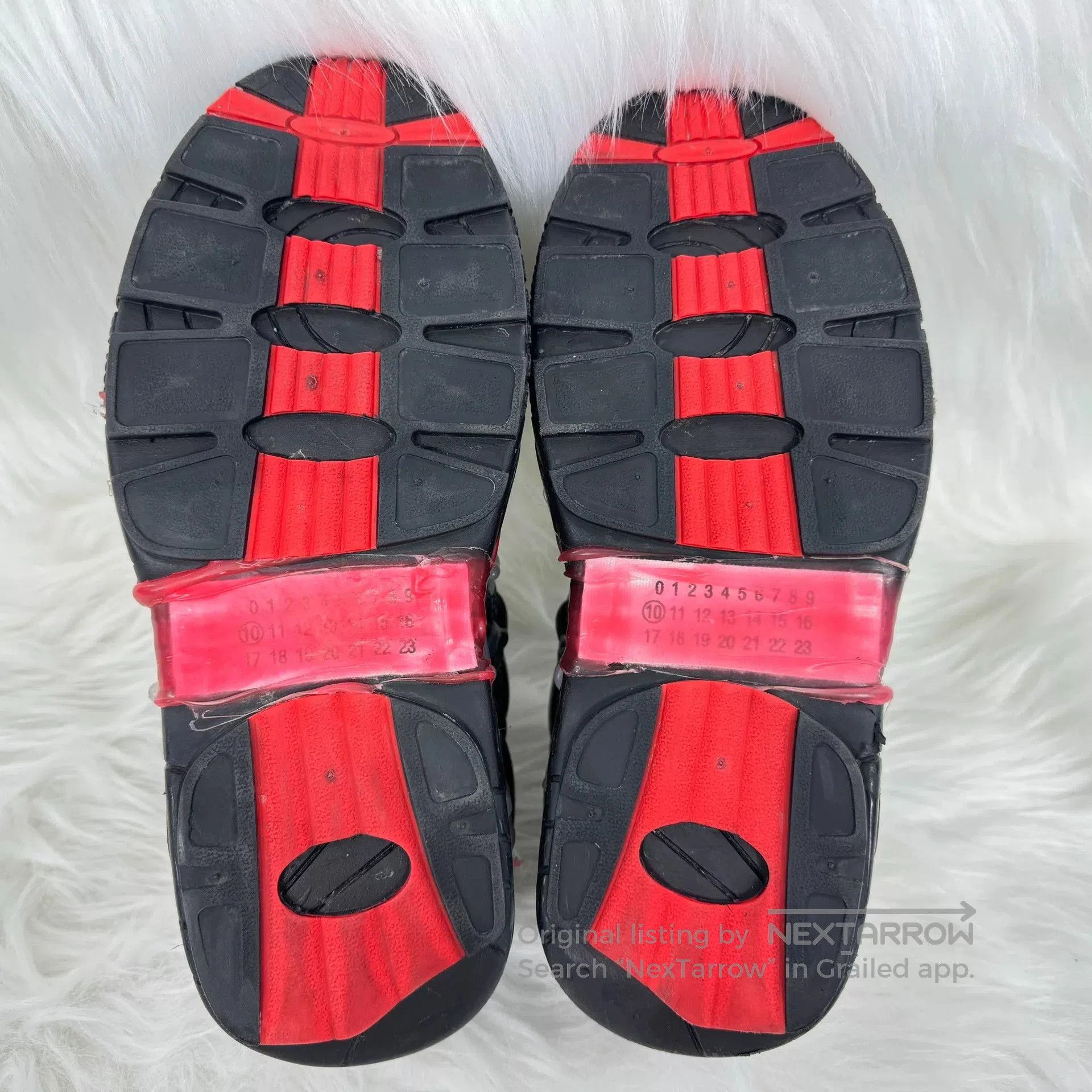 Maison Margiela Maison Margiela Red Black Gold Colorblock Shoes. Size US 7 / EU 40 - 4 Thumbnail