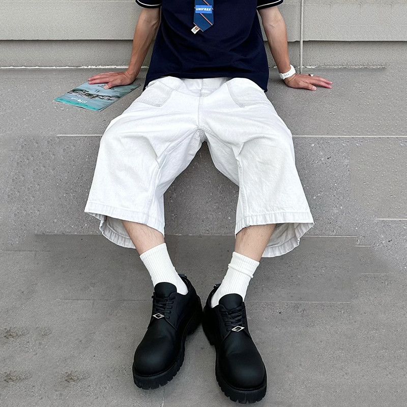 Japanese Brand × Jean × Vintage High Street Denim Short Big Pocket Size US 29 - 4 Thumbnail