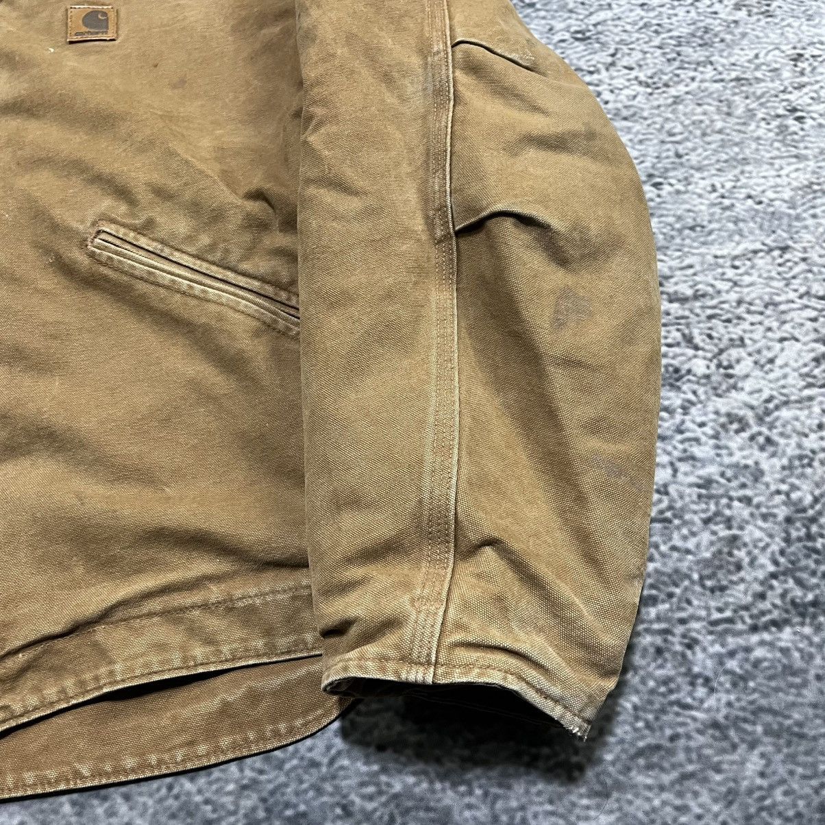 Carhartt VINTAGE FLEECE LINED HOODED CARHARTT CANVAS JACKET TAN XL Size US XL / EU 56 / 4 - 4 Thumbnail