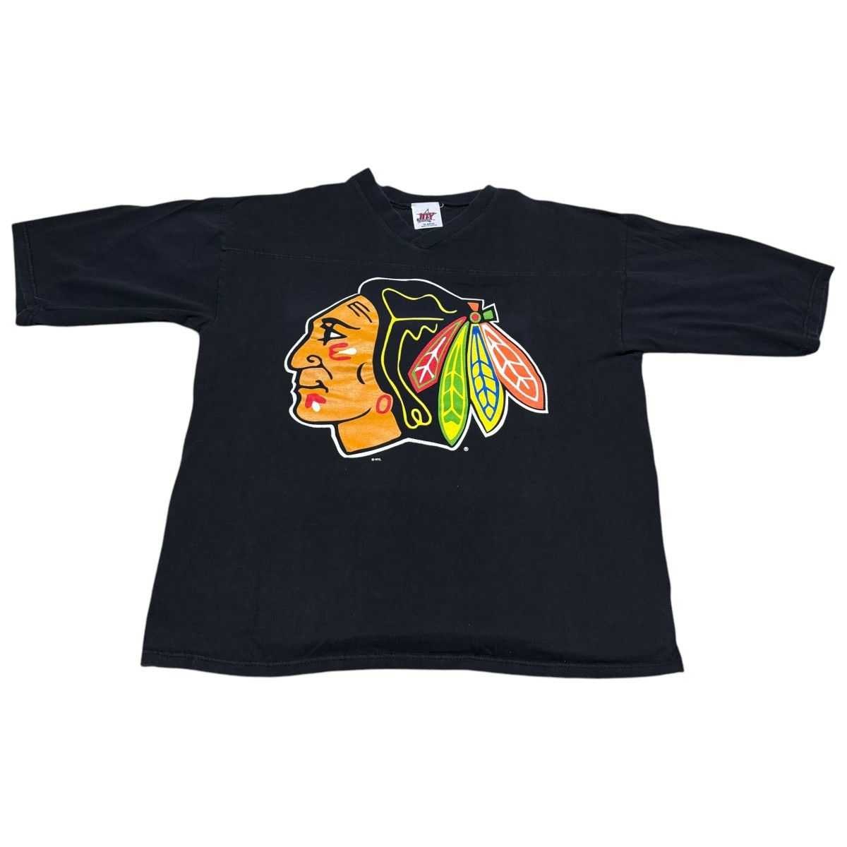 NHL × Vintage Vintage 90s NHL Chicago Blackhawks Shirt Adult XL Size US XL / EU 56 / 4 - 1 Thumbnail