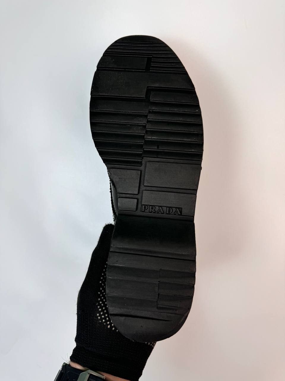 Prada × Vintage PRADA 3E5739 Dress Shoe Sport Wingtip Black Enamel Used Size US 9 / IT 39 - 11 Thumbnail