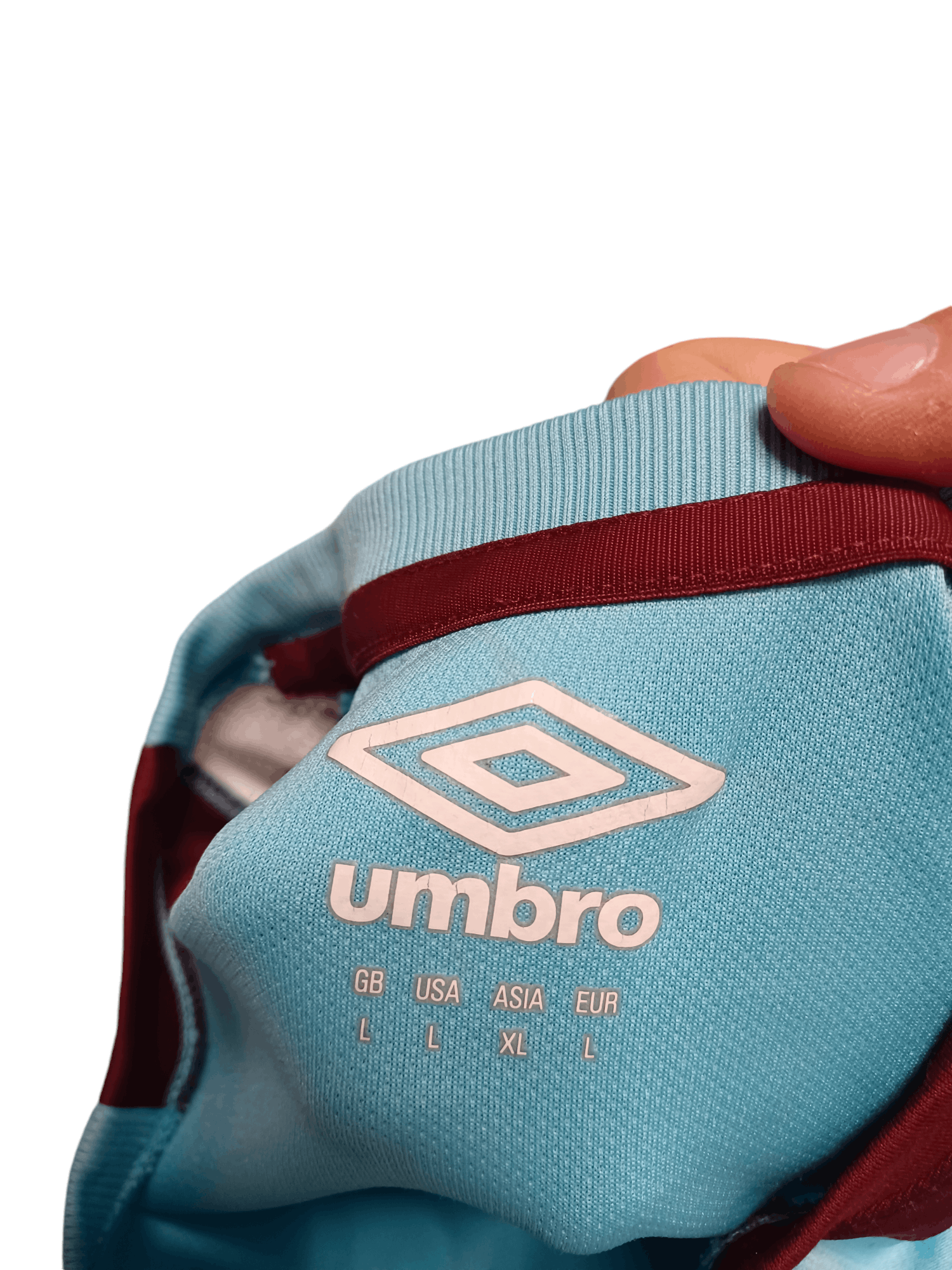 Umbro WEST HAM UNITED UMBRO SOCCER FOOTBALL JERSEY Size US L / EU 52-54 / 3 - 4 Thumbnail