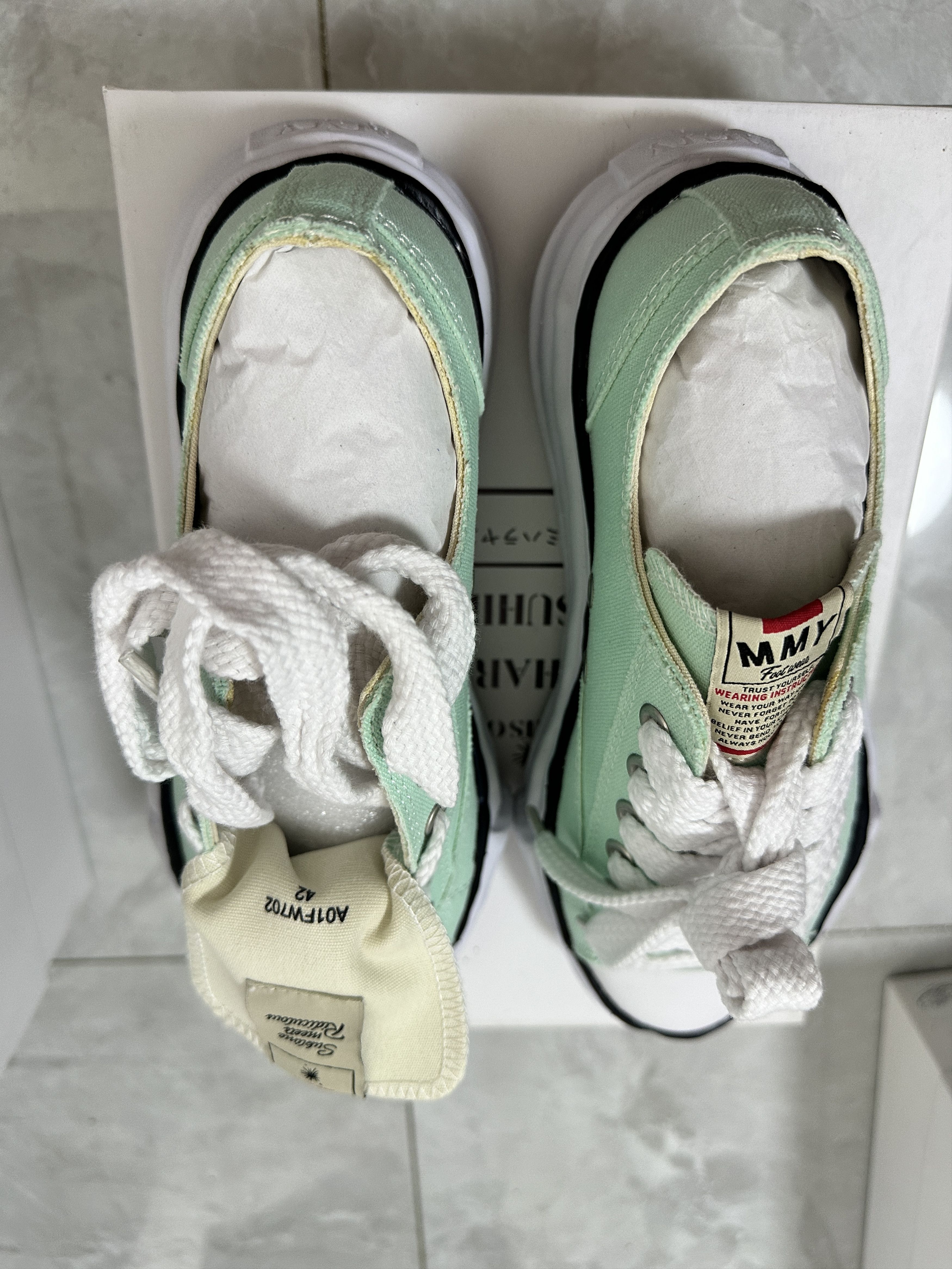 Maison MIHARA YASUHIRO Maison MIHARA YASUHIRO Low-top Sneakers in Light Blue Size US 9 / EU 42 - 4 Thumbnail