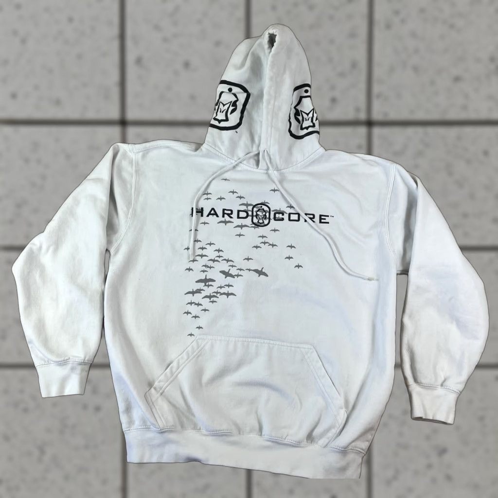 Vintage Hard Core Waterfowl Hoodie Mens Large White Pullover Hooded Pockets Outdoor Classic Sweatshirt Size US L / EU 52-54 / 3 - 1 Thumbnail