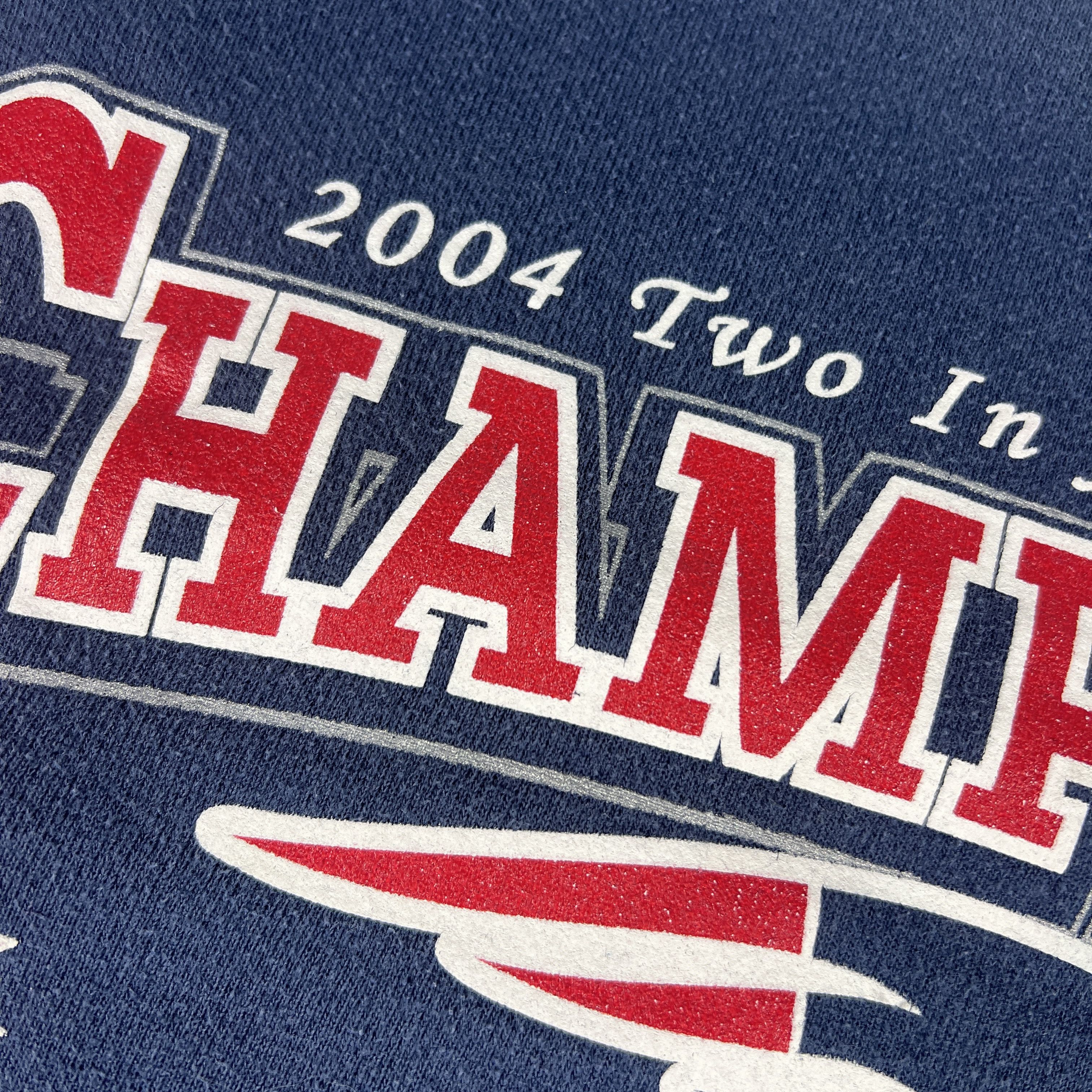 NFL × Vintage Y2K AFC Champ New England Patriots Sweatshirt Faded Crewneck Size US L / EU 52-54 / 3 - 6 Thumbnail