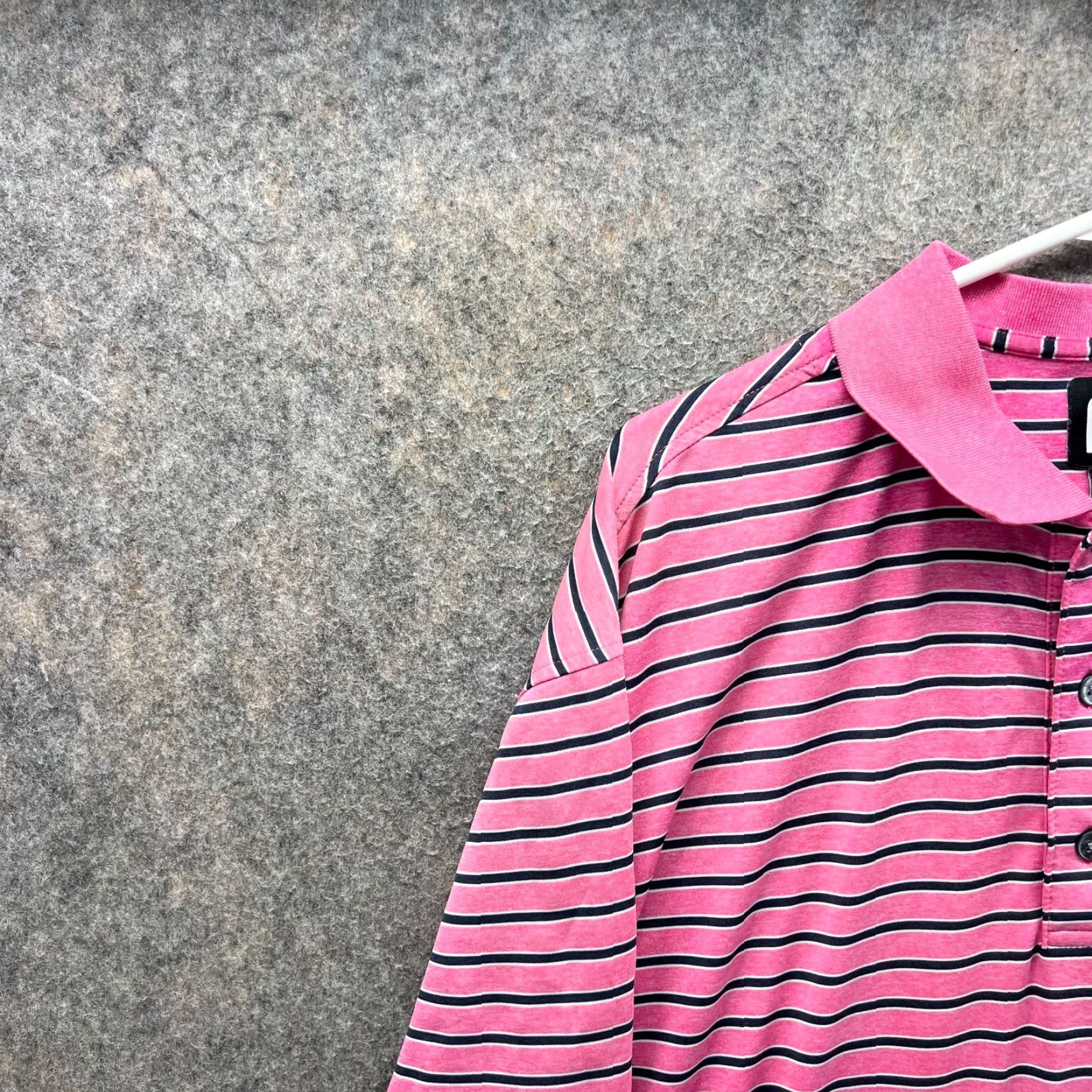 Footjoy VINTAGE FootJoy Polo Shirt Men XL Pink Stripes Golf Bay Hill Logo Shirt Size US XL / EU 56 / 4 - 5 Thumbnail