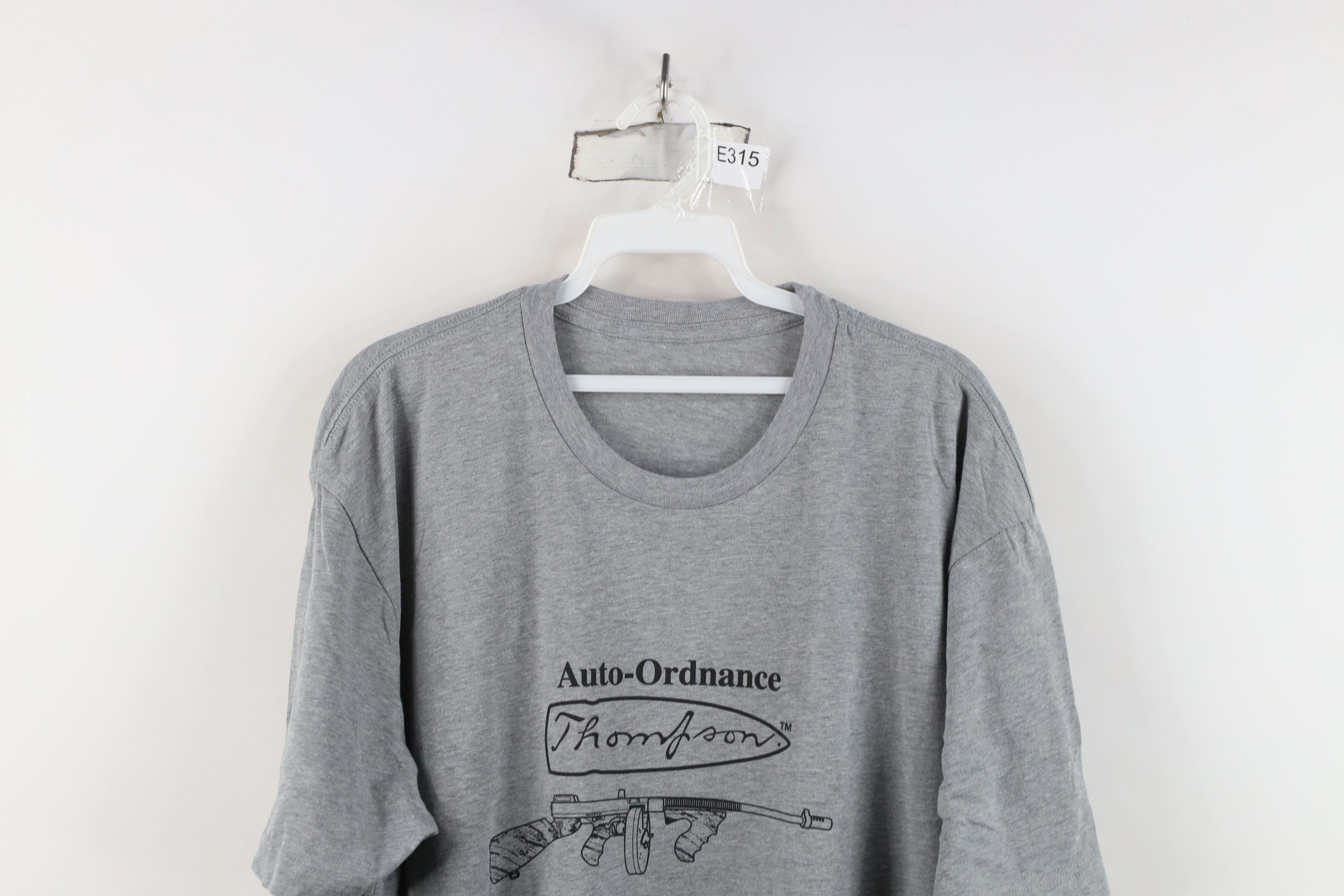 Vintage Vintage Ordnance Thompson Machine Gun T-Shirt Heather Gray Size US XL / EU 56 / 4 - 2 Thumbnail