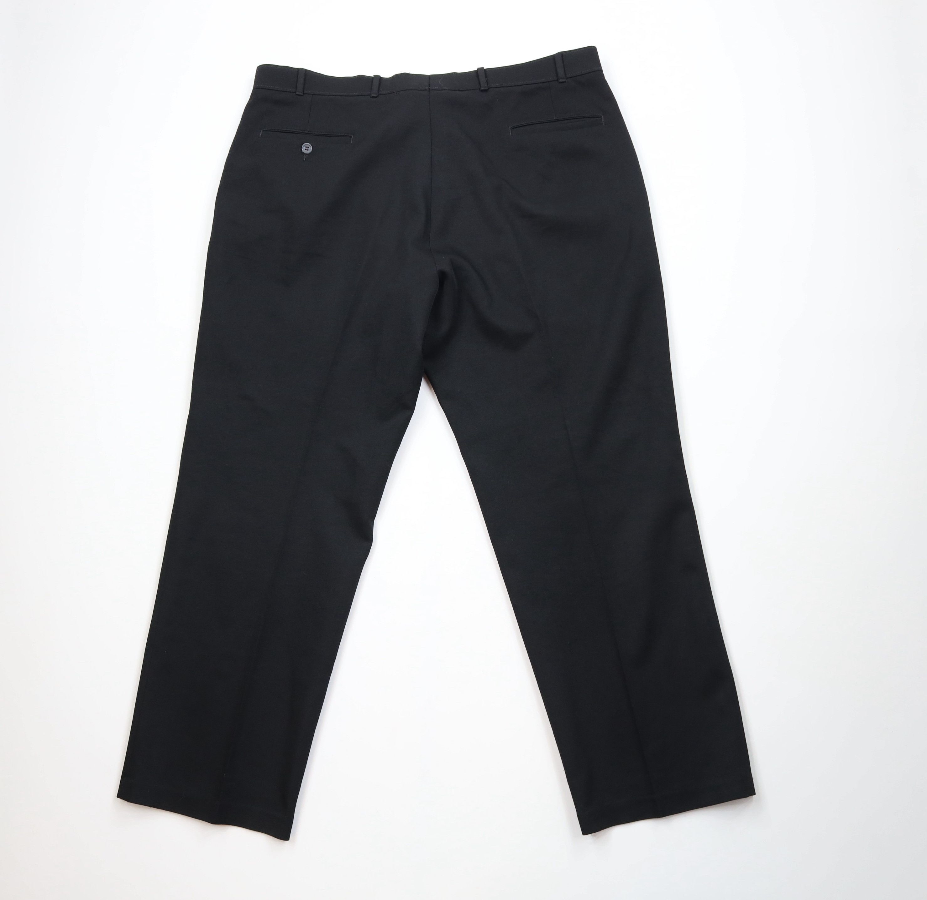 Levi's Vintage 90s Levis Knit Wide Leg Chino Pants Black Polyester Size US 42 / EU 58 - 10 Thumbnail