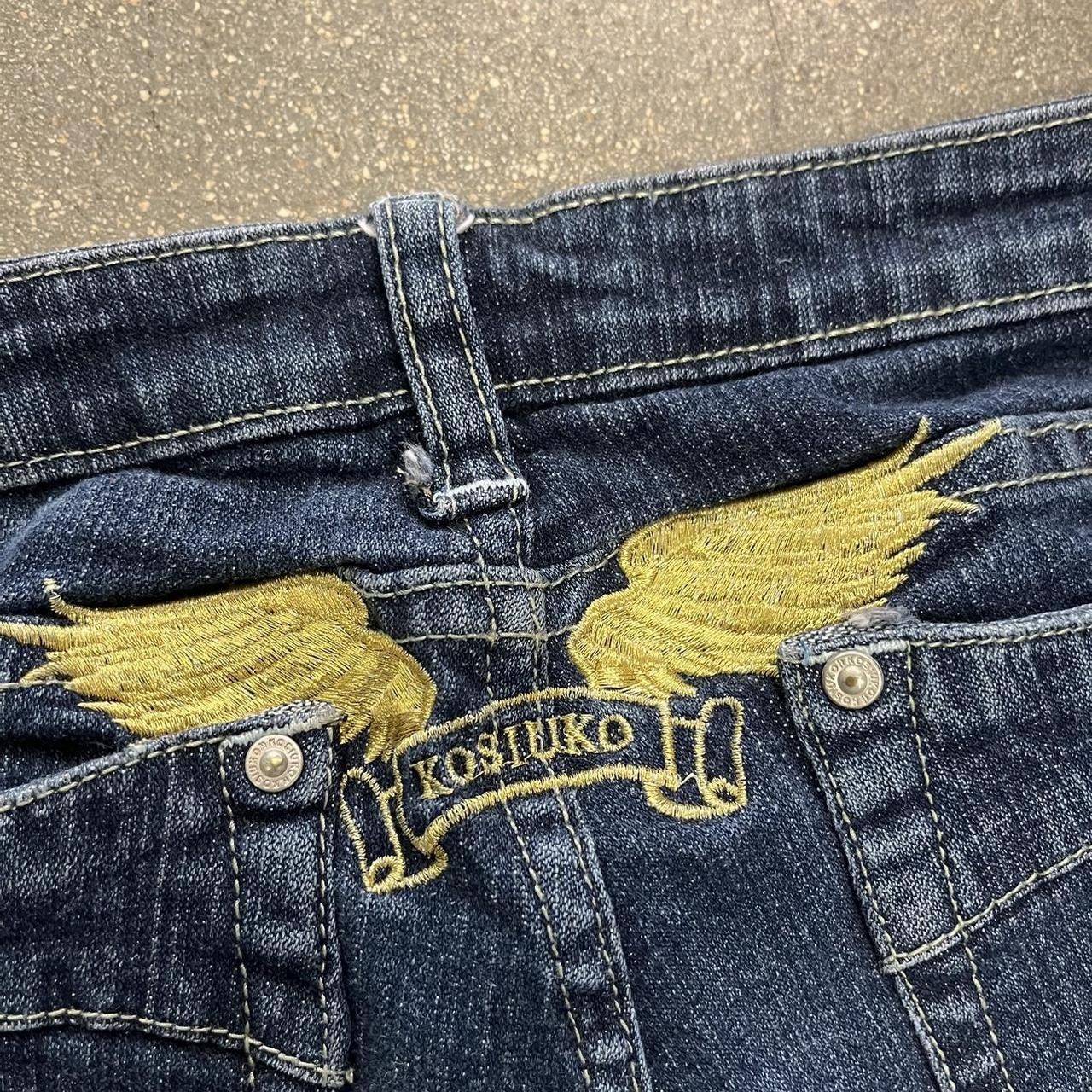 Other Kosiuko Embroidered Denim Jeans Low Rise Size 26" / US 2 / IT 38 - 7 Thumbnail