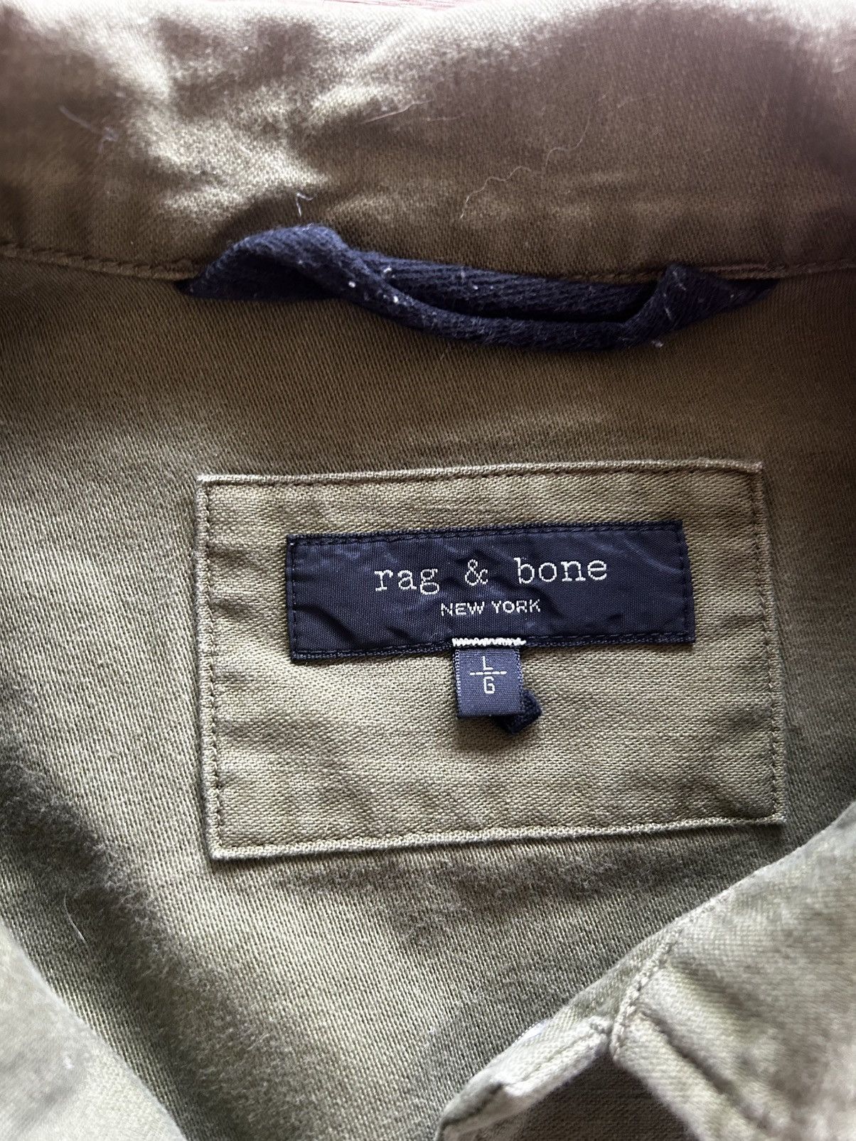 Rag & Bone Rag and Bone Military Green Jacket Size US L / EU 52-54 / 3 - 3 Thumbnail