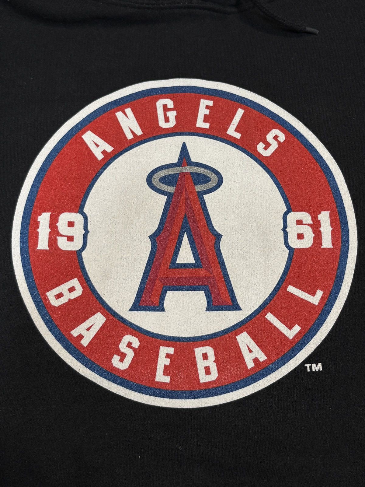 MLB Vintage 2011 LA Times Anaheim Angels Black Hoodie Sz XL 0587 Size US XL / EU 56 / 4 - 4 Thumbnail
