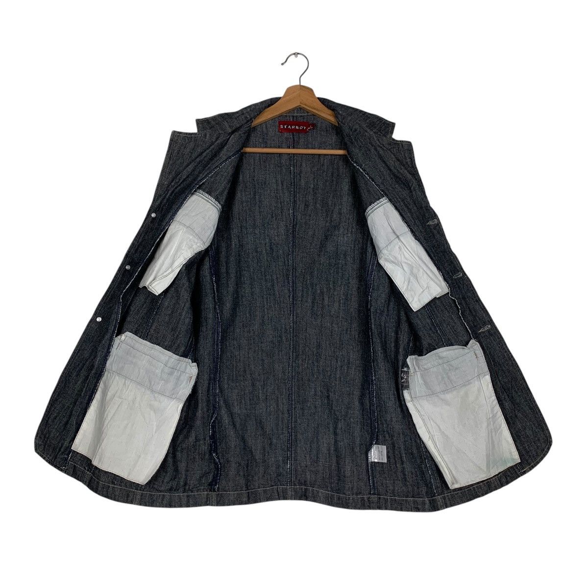 Japanese Brand STARBOY Denim Casual Jacket #1508-C68 Size US L / EU 52-54 / 3 - 11 Thumbnail