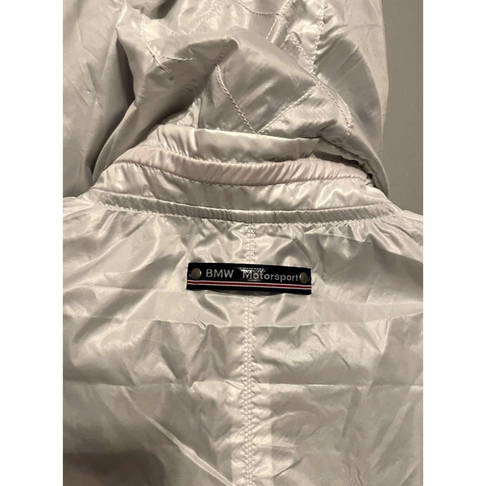 BMW BMW Motorsport Jacket Womens XL White Windbreaker Performance Zip Up D297 Size XL / US 12-14 / IT 48-50 - 8 Thumbnail