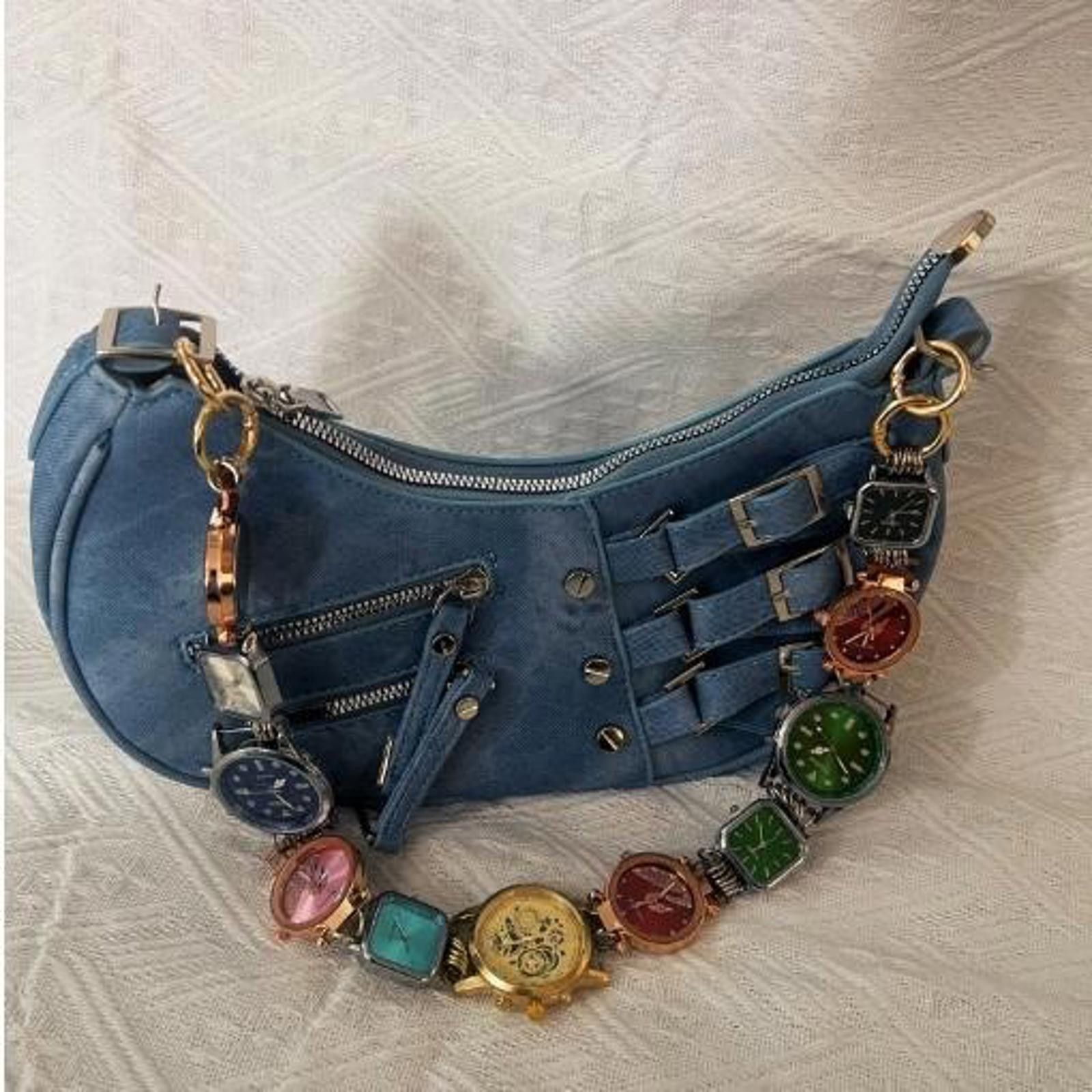 Archival Clothing x Avant Garde Dial Strap Shoulder Bag  Retro Dumpling Style, Women's