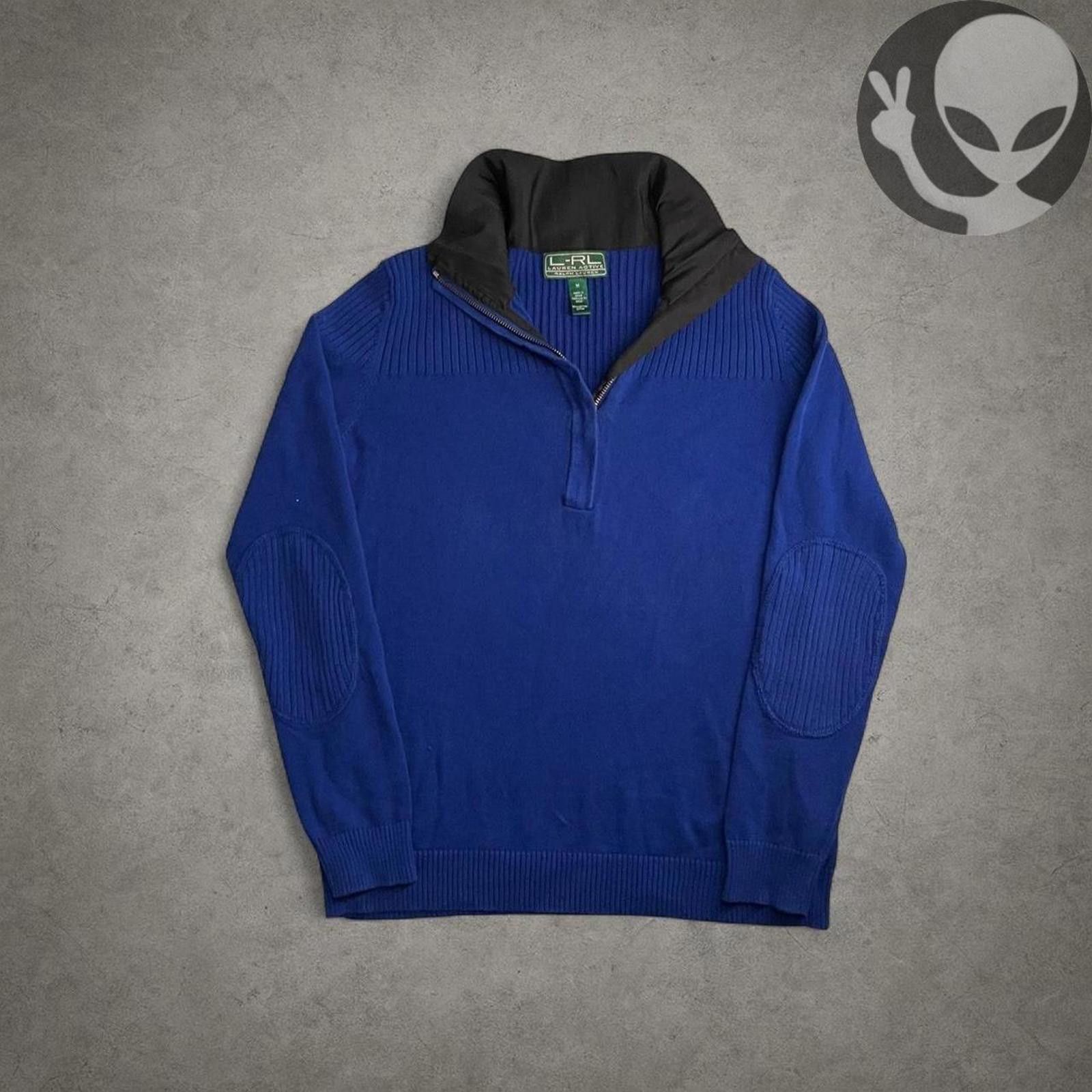 Polo Ralph Lauren Ralph Lauren Women's Sweater medium blue quarter zip cotton Size M / US 6-8 / IT 42-44 - 5 Thumbnail