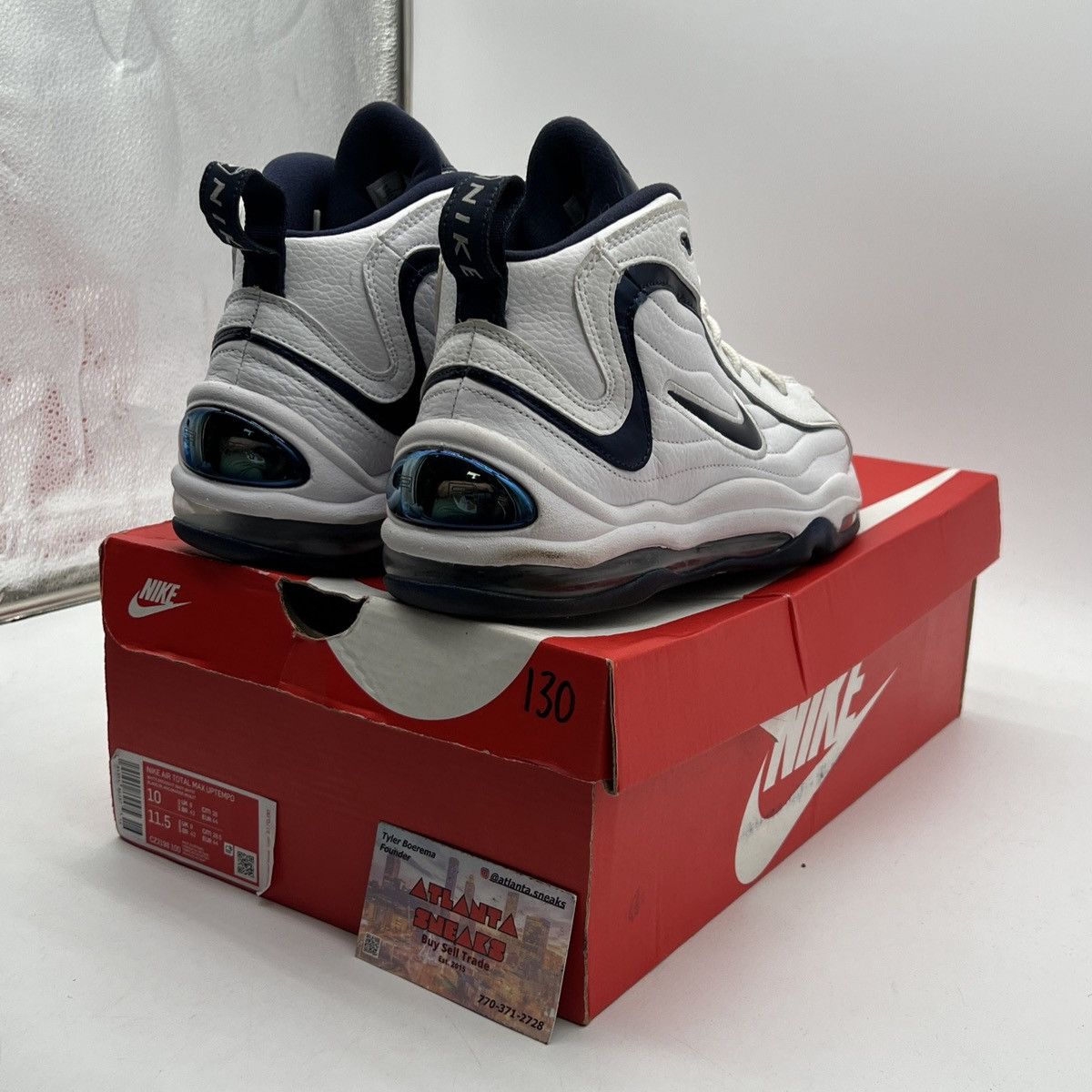 Nike Air total max uptempo midnight navy Size US 10 / EU 43 - 5 Thumbnail