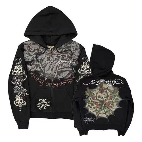 Japanese Brand Minako x Ishii Vintage Gothic Hip Hop Loose Hoodie Size US XL / EU 56 / 4 - 8 Thumbnail