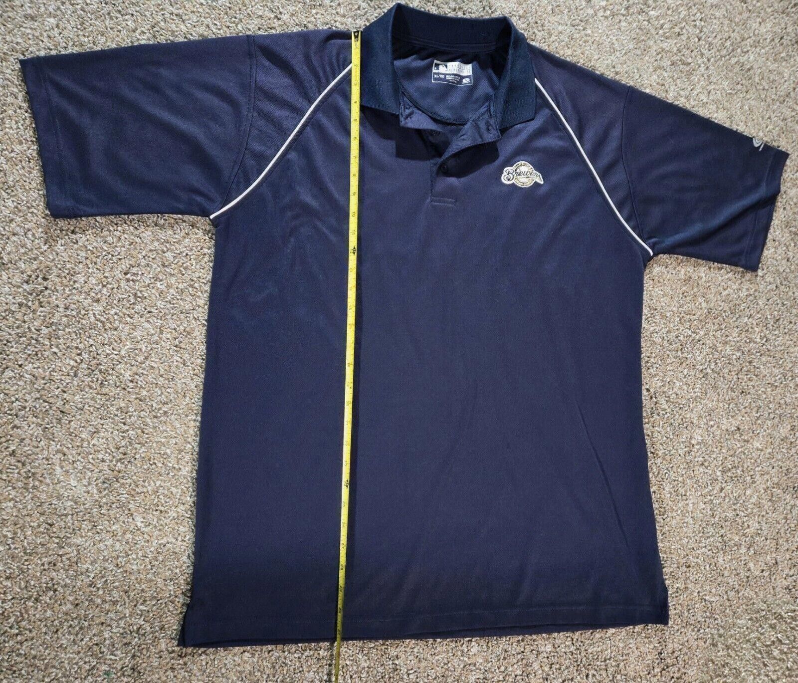Designer True Fan Genuine Brewers Collared Short Sleeve Shirt Polo Size ONE SIZE - 6 Thumbnail