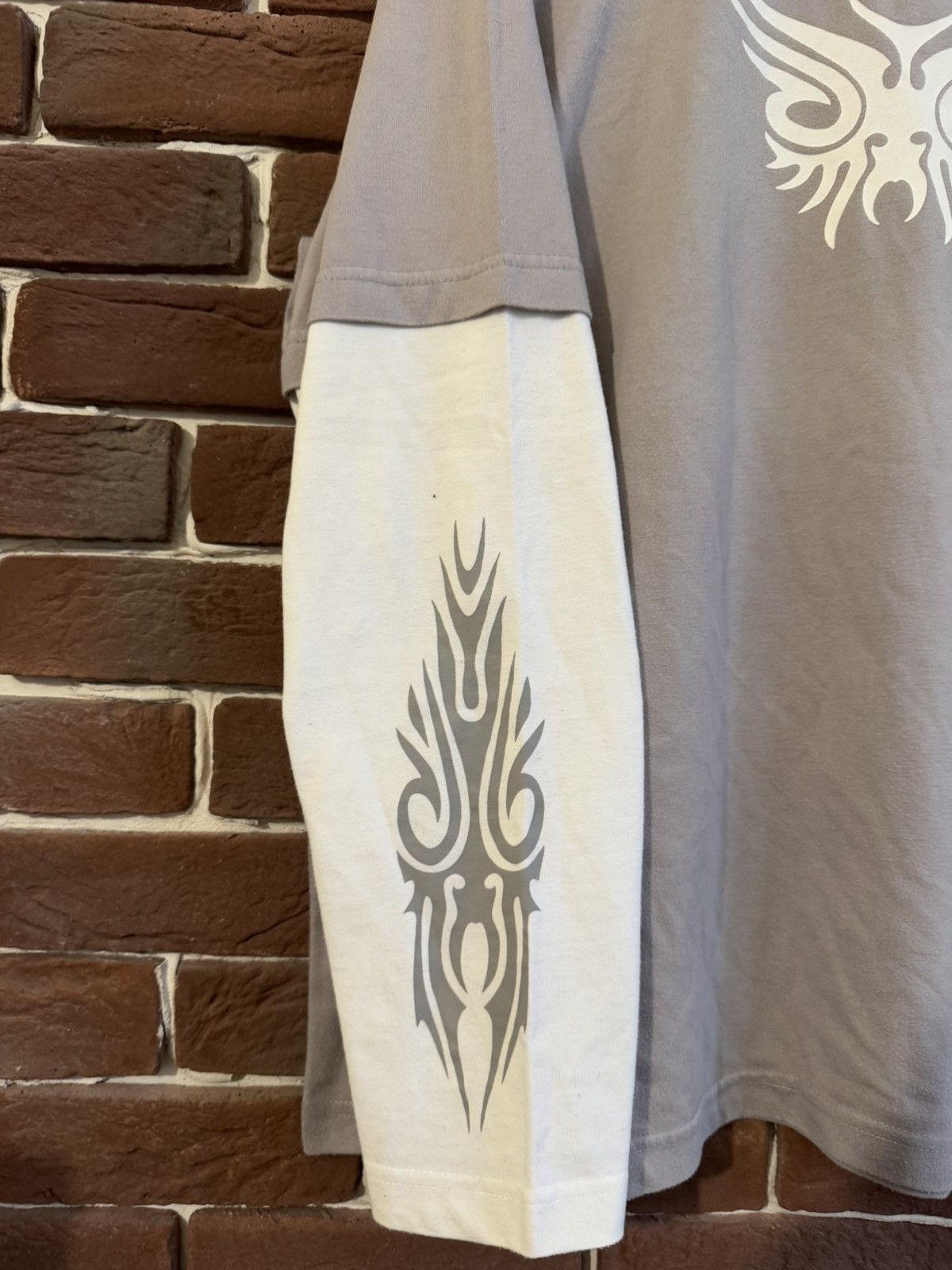 Tribal Streetwear Vintage Y2k 00s Tribal Rave Black Rock Metal Longsleeve Size US L / EU 52-54 / 3 - 3 Thumbnail