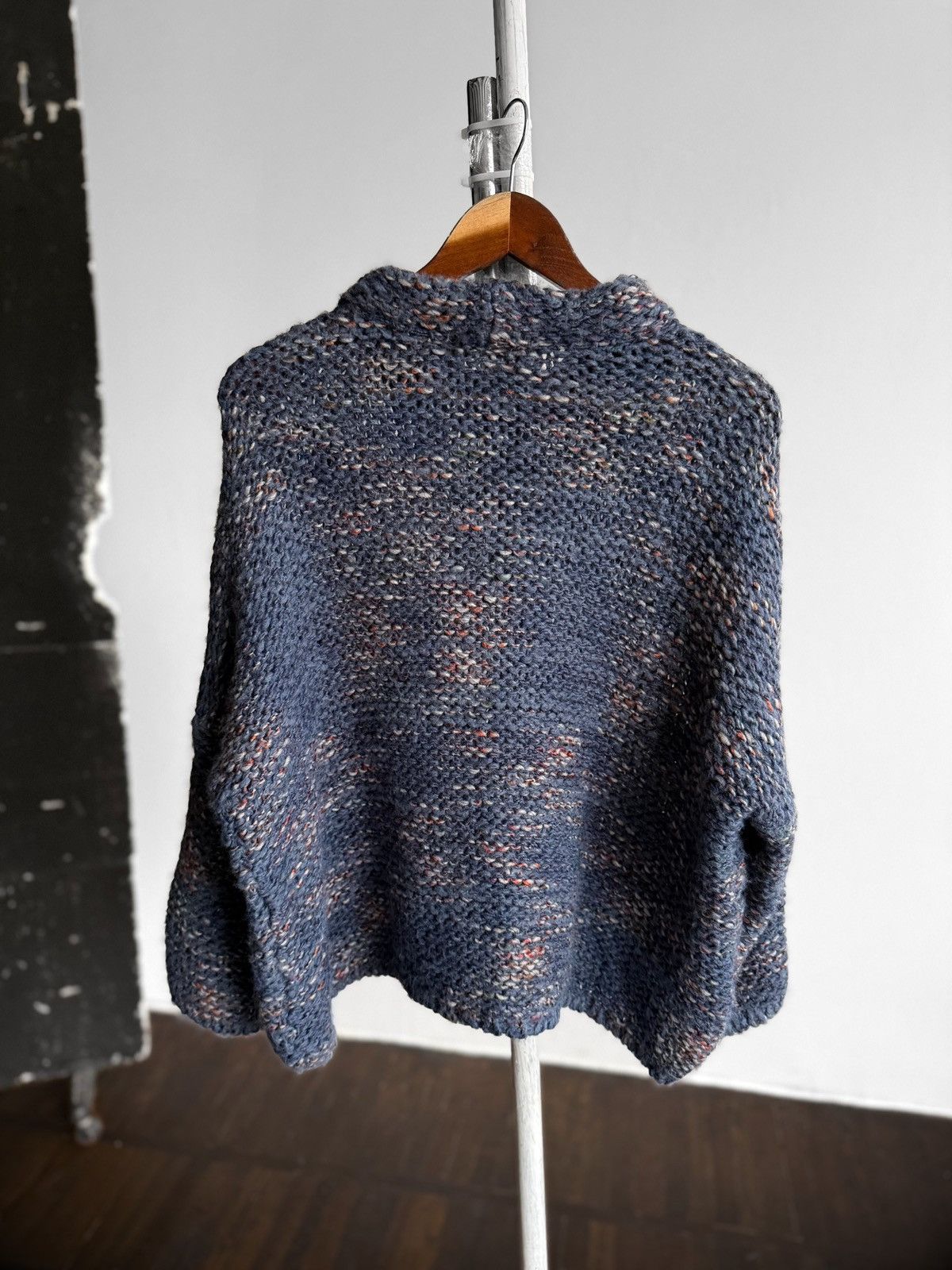 Other La Fee Maraboutee Womens Blue Chunky Knit Wool Blend Sweater Size M / US 6-8 / IT 42-44 - 5 Thumbnail