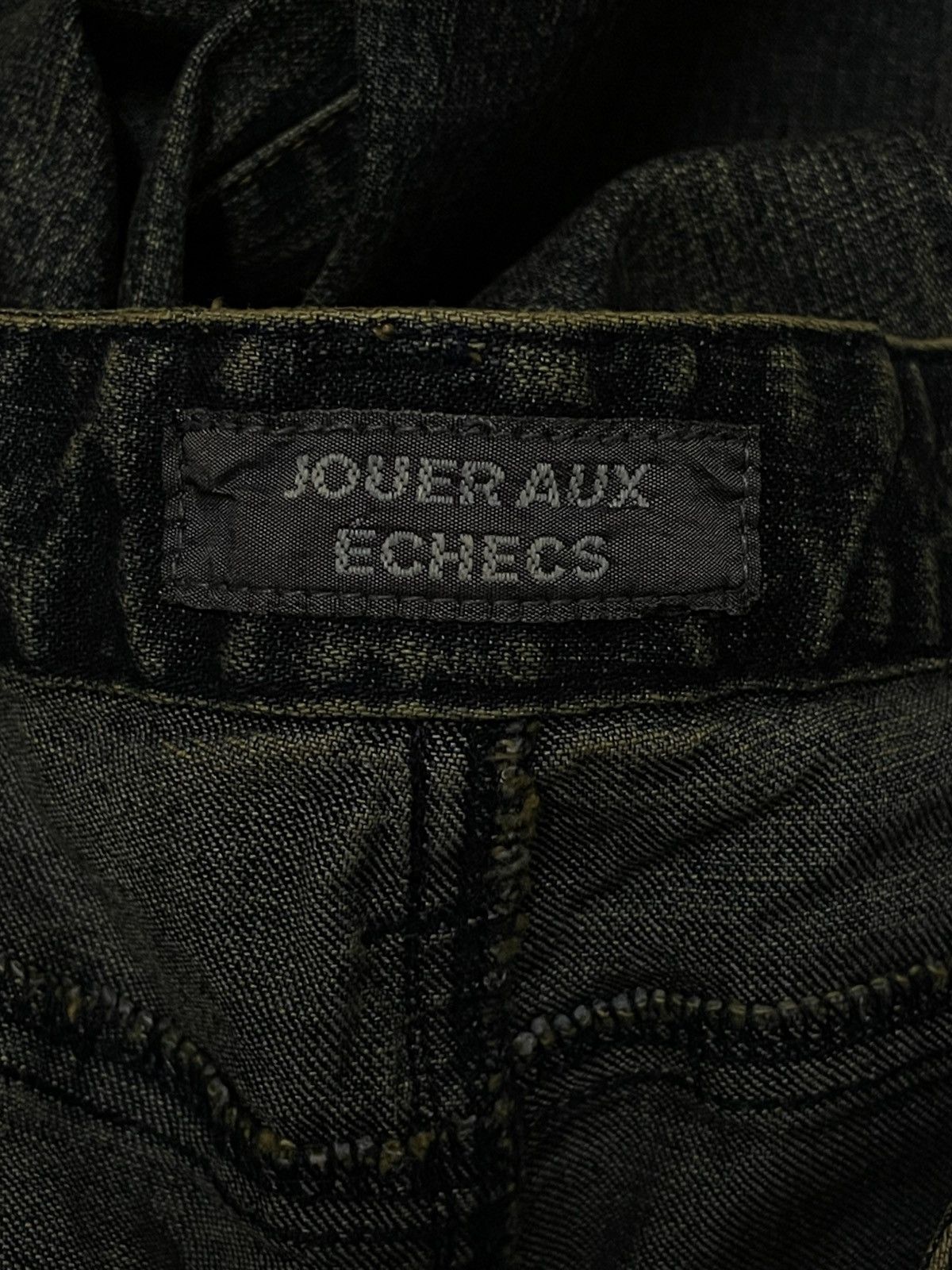 Hysteric Glamour Vintage 1990s Japan Designer Joueraux Echecs Flared Denim Size US 29 - 15 Thumbnail