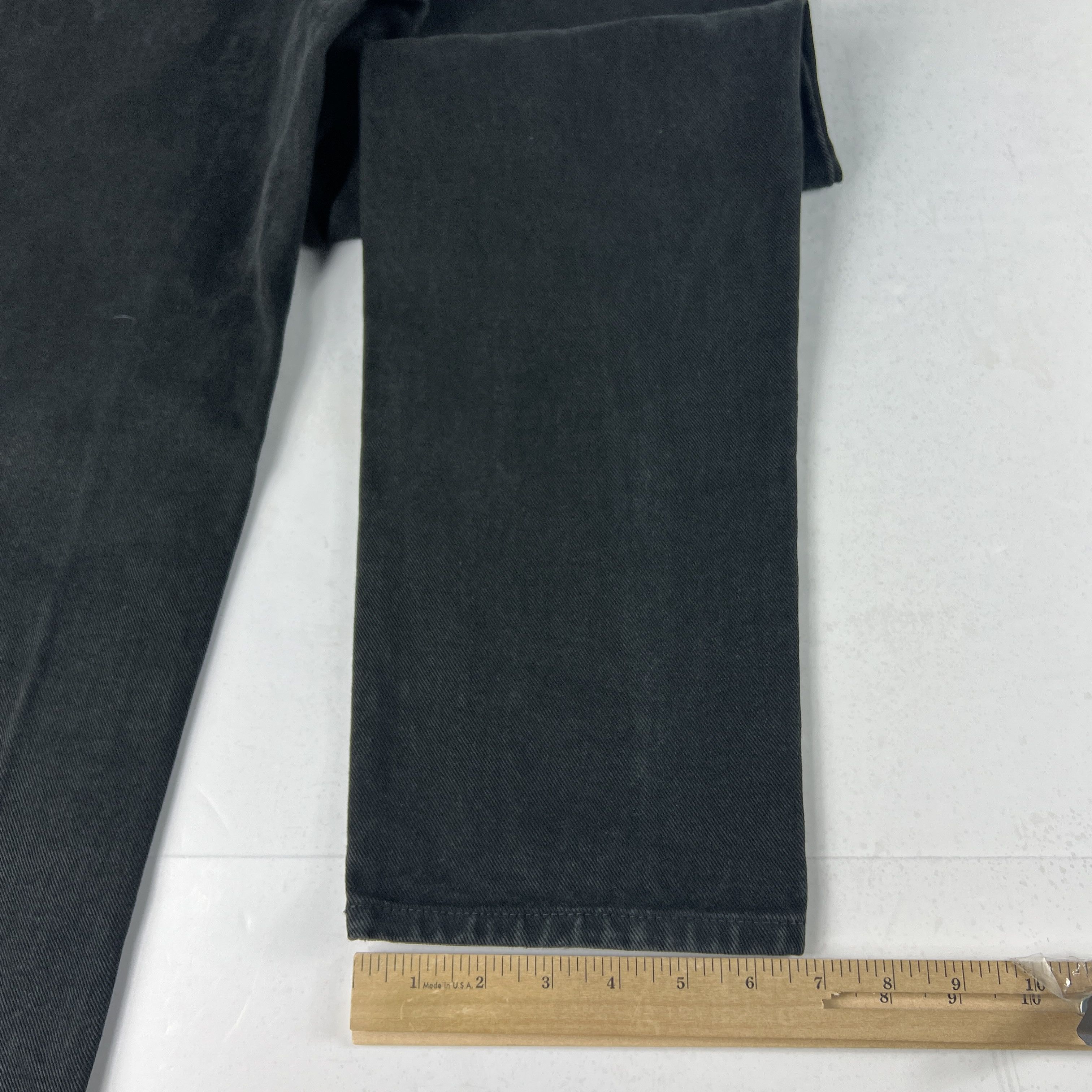 Calvin Klein × Vintage VTG CK Calvin Klein Jeans Straight Black Faded Cotton Denim Size US 32 / EU 48 - 13 Thumbnail
