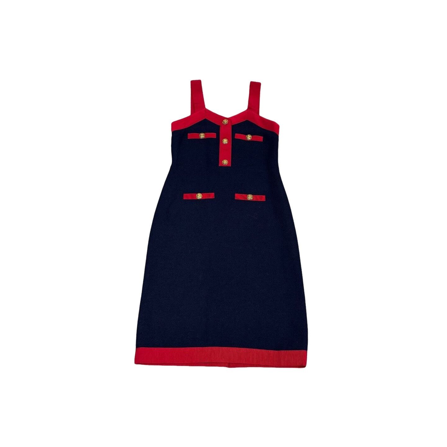 Gucci Gucci Red Trim Knit Sleeveless Dress 38 Size XS / US 0-2 / IT 36-38 - 1 Thumbnail