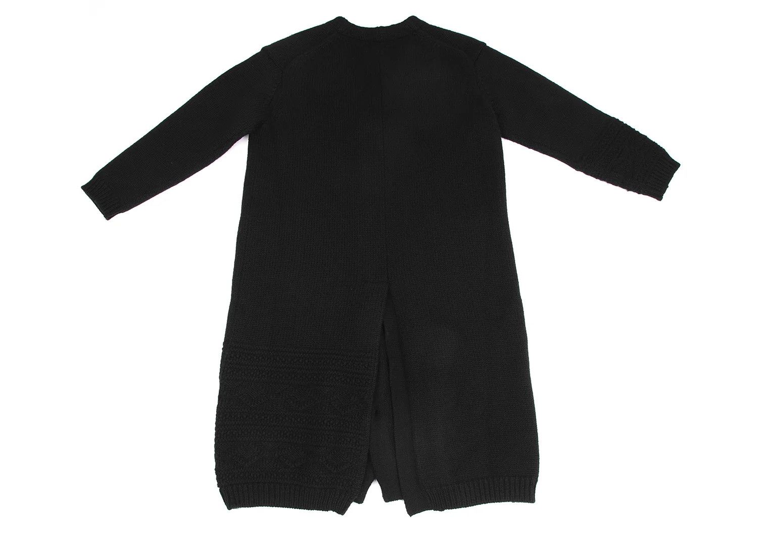 Yohji Yamamoto Yohji Yamamoto Wool Long Cardigan Black 3 Size US L / EU 52-54 / 3 - 12 Thumbnail
