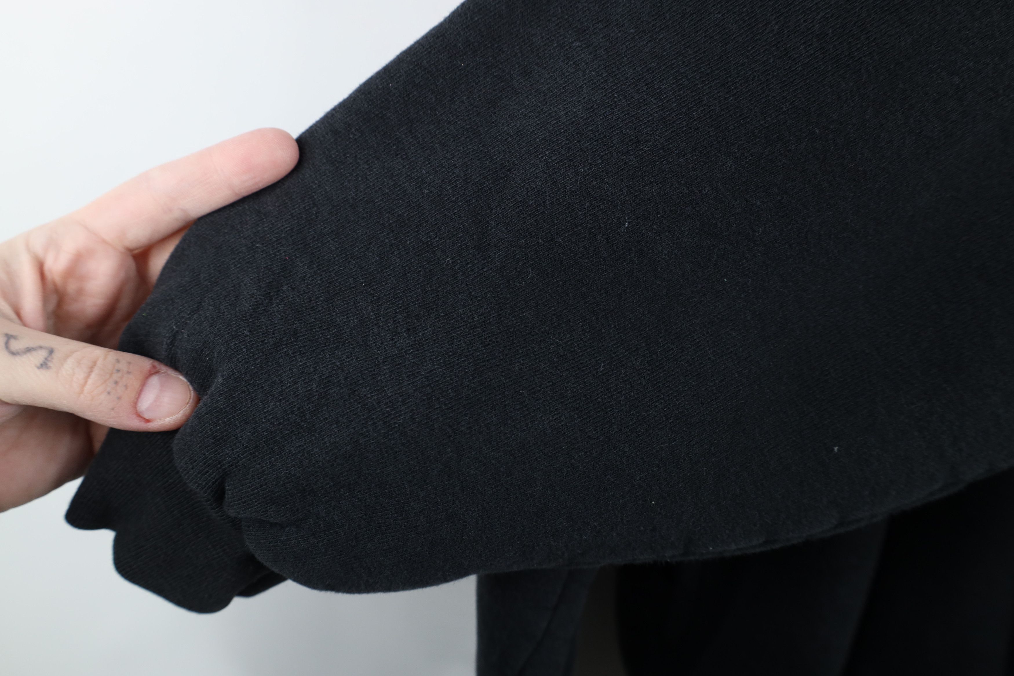 Vintage Vintage 90s Streetwear Heavyweight Side Pocket Hoodie Black Size US XL / EU 56 / 4 - 9 Thumbnail