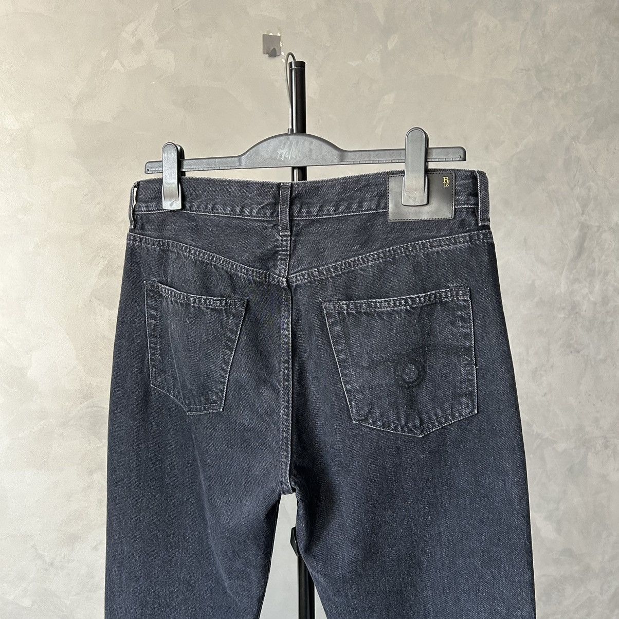 R13 R13 Cuffed Romeo Jeans Onyx Black 29 Size 29" - 2 Thumbnail