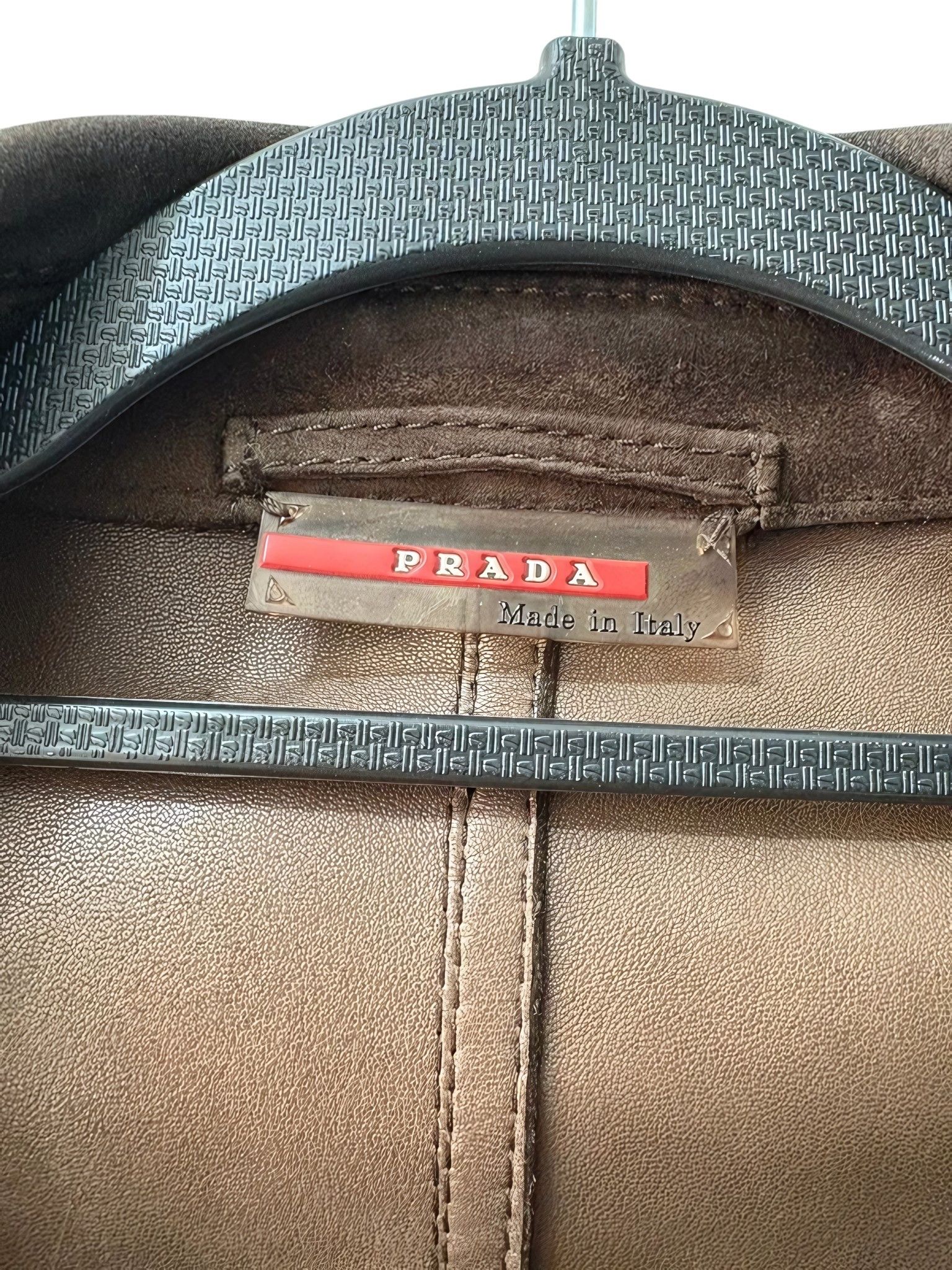 Prada CALFSKIN LEATHER JACKET Size US L / EU 52-54 / 3 - 3 Thumbnail