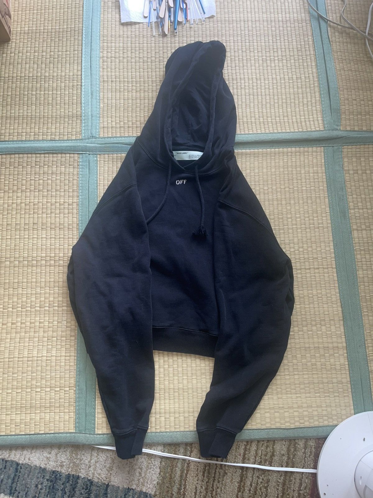 Off-White Off-White Virgil Abloh Black Pullover Hoodie 2013 Size US L / EU 52-54 / 3 - 1 Thumbnail