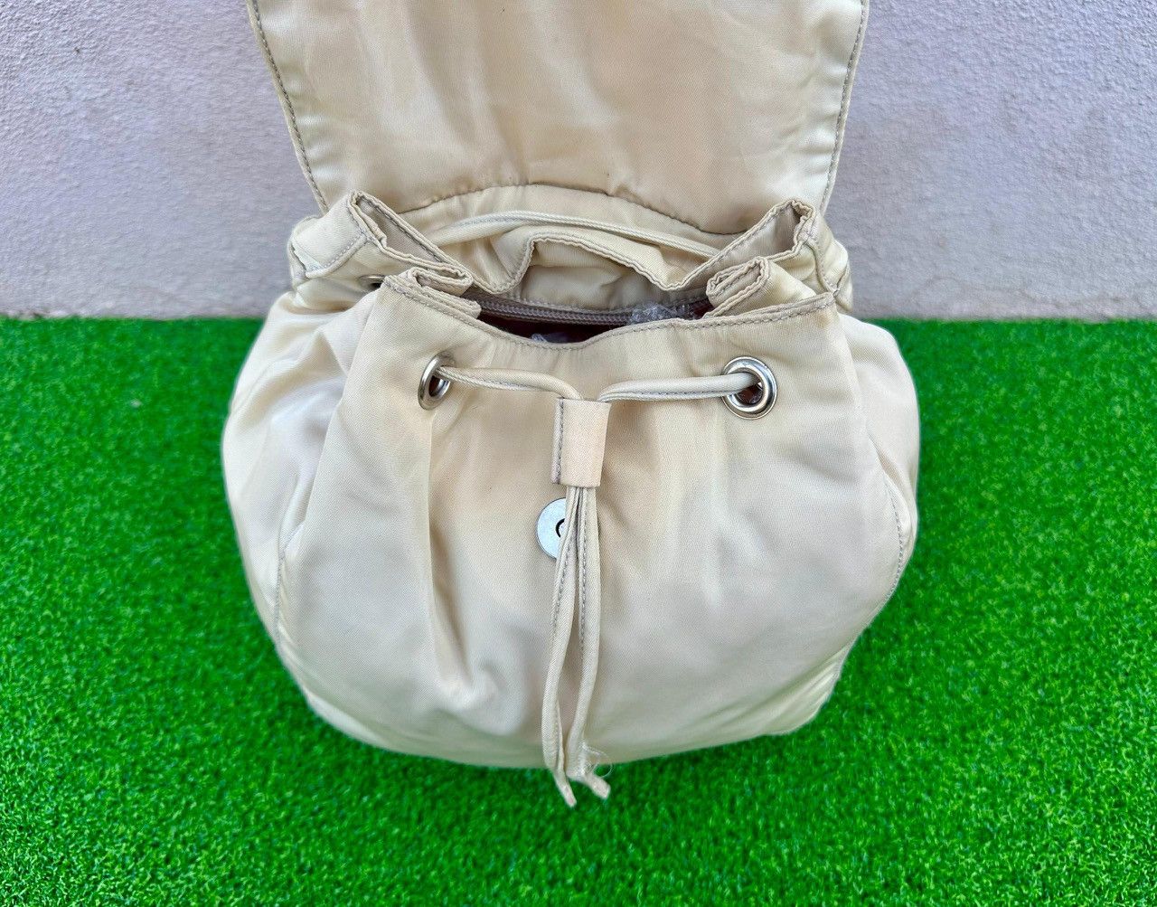 Prada Authentic Prada Tessuto Nylon Drawstring Small Backpack Size ONE SIZE - 3 Thumbnail