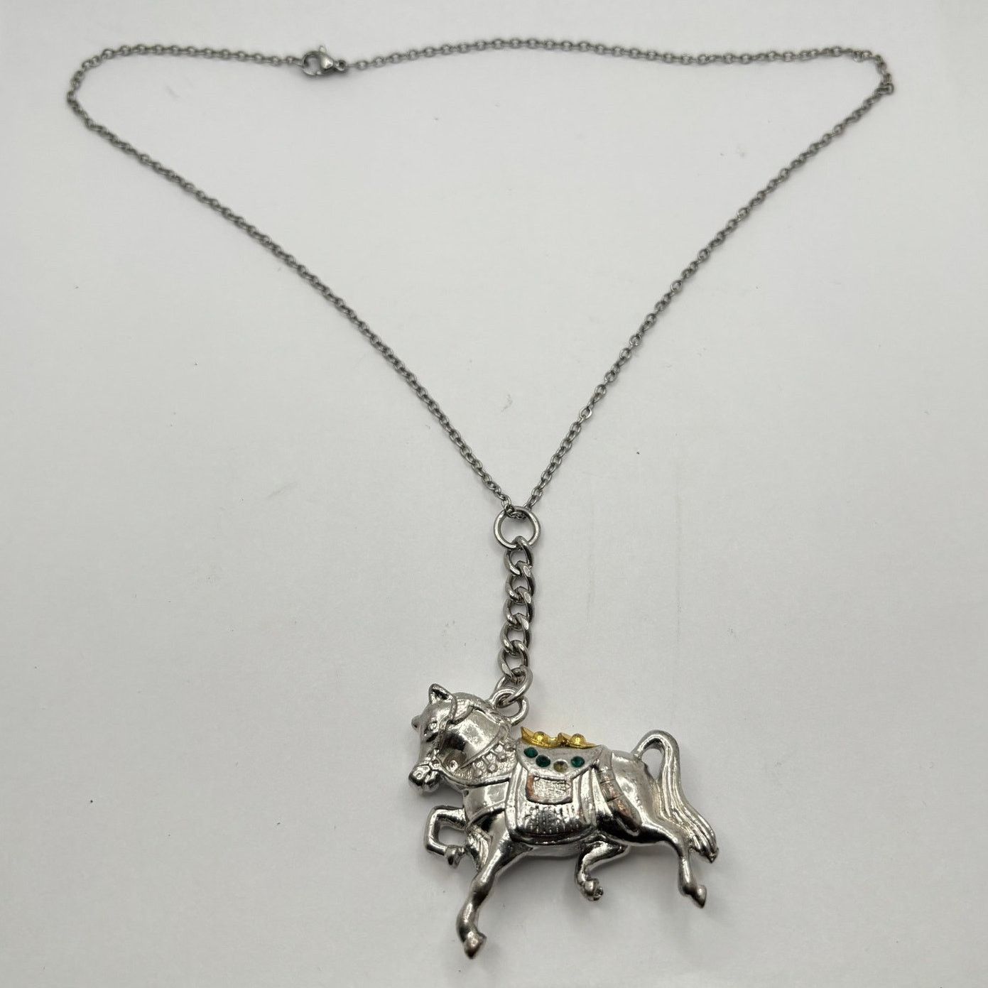 Other Silver & Gold Horse Necklace Size ONE SIZE - 4 Thumbnail