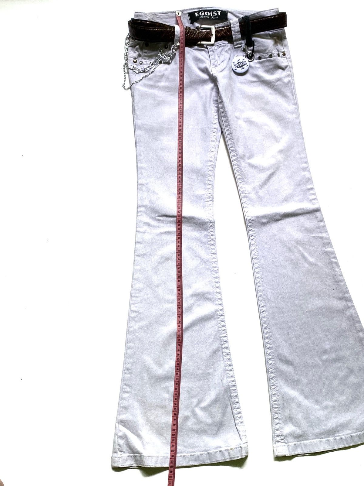 If Six Was Nine × Japanese Brand × Le Grande Bleu (L.G.B.) SICK💰 Egoist Super Flare pants Size US 29 - 5 Thumbnail