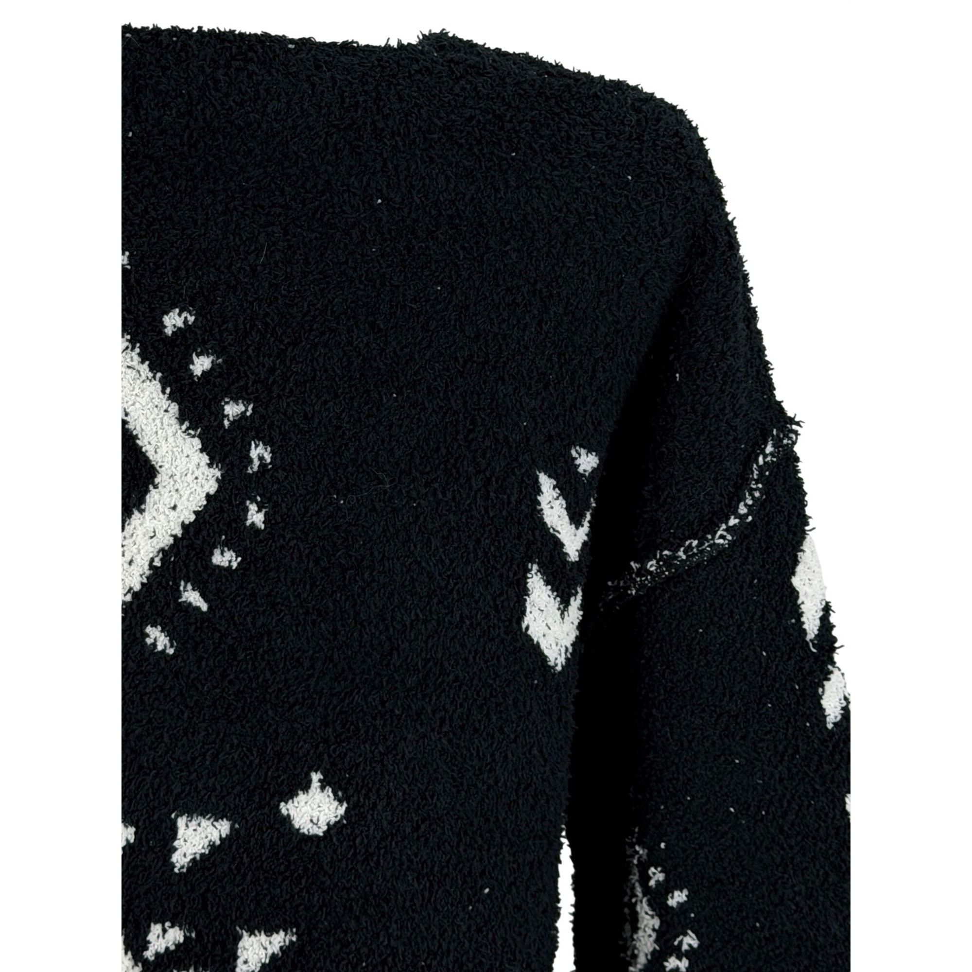 Other NWT Black White Slouchy Aztec Sweater | Boho Coastal Cowgirl Size S / US 4 / IT 40 - 9 Thumbnail
