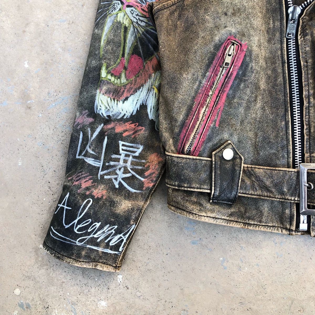Vintage 🔥VTG Custom Saber Tiger Double Collar Inspired Lewis Leather Size US M / EU 48-50 / 2 - 5 Thumbnail