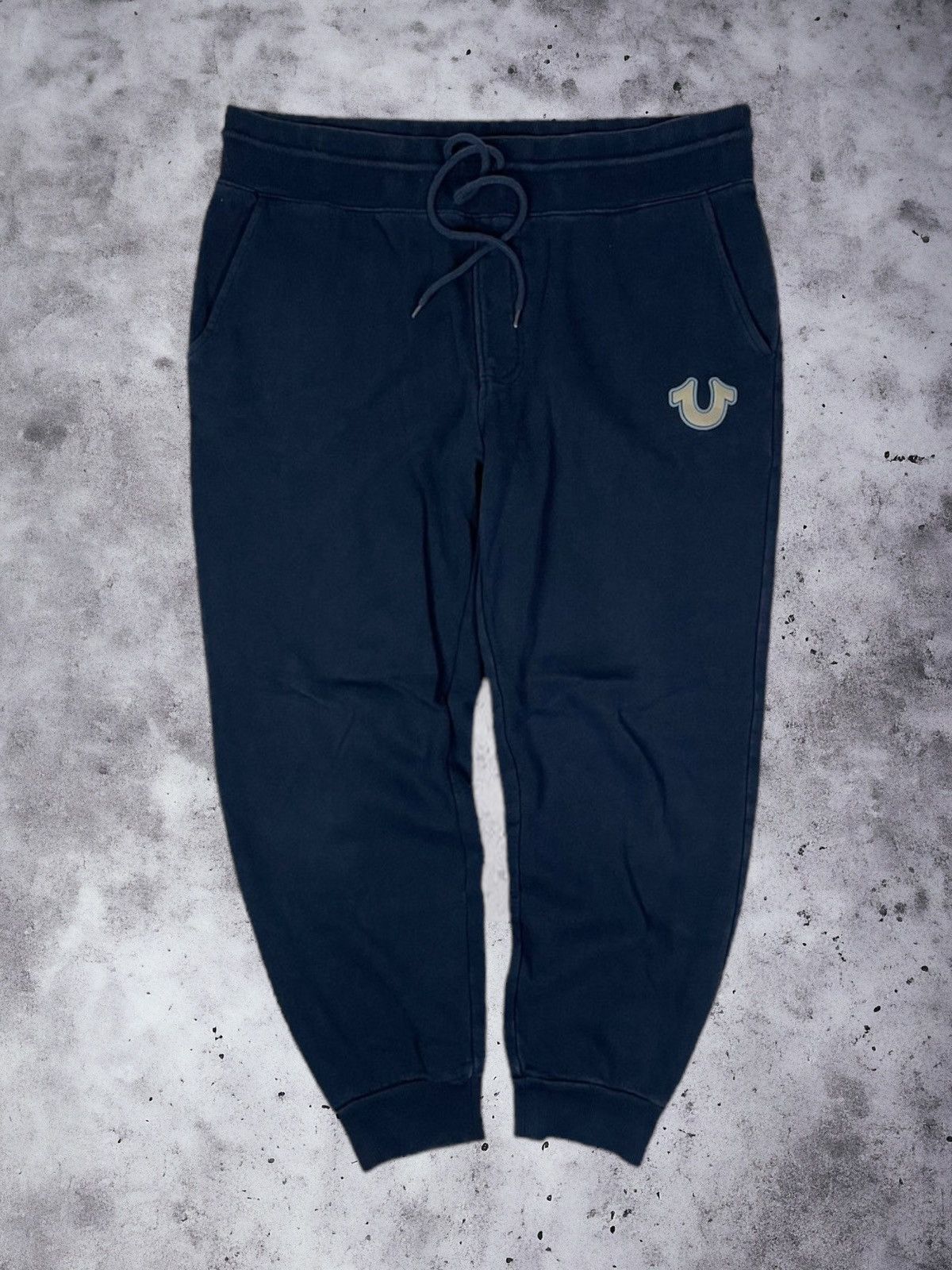 image of True Religion Y2K Joggers Sweatpants in Navy Blue, Men's (Size 36)