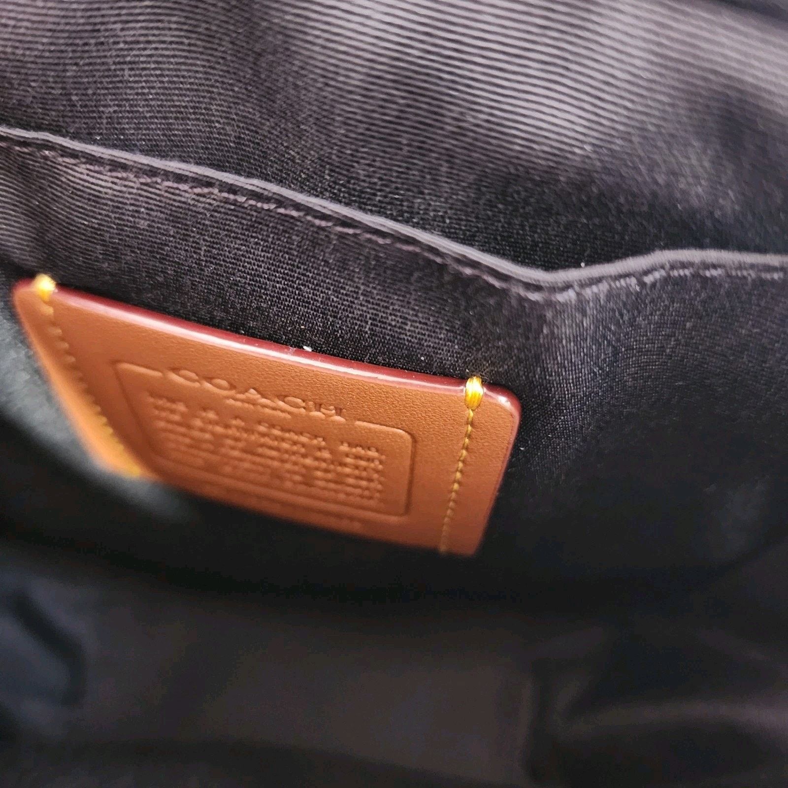 Coach NWT Coach CAJ32 Lucas Crossbody Black Denim Size ONE SIZE - 5 Thumbnail