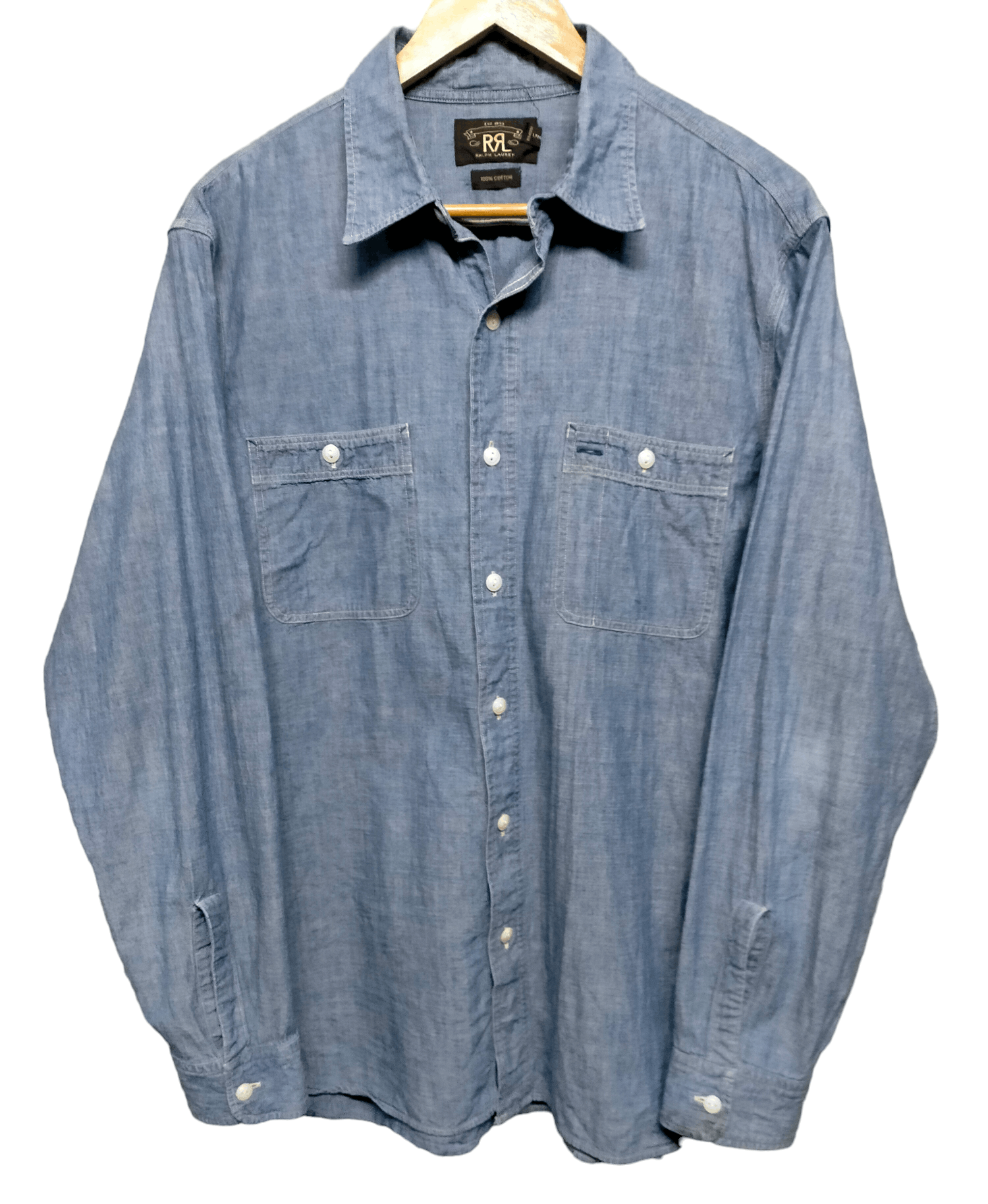 Polo Ralph Lauren RRL Ralph Lauren Chambry Button ups shirts Size US L / EU 52-54 / 3 - 1 Thumbnail