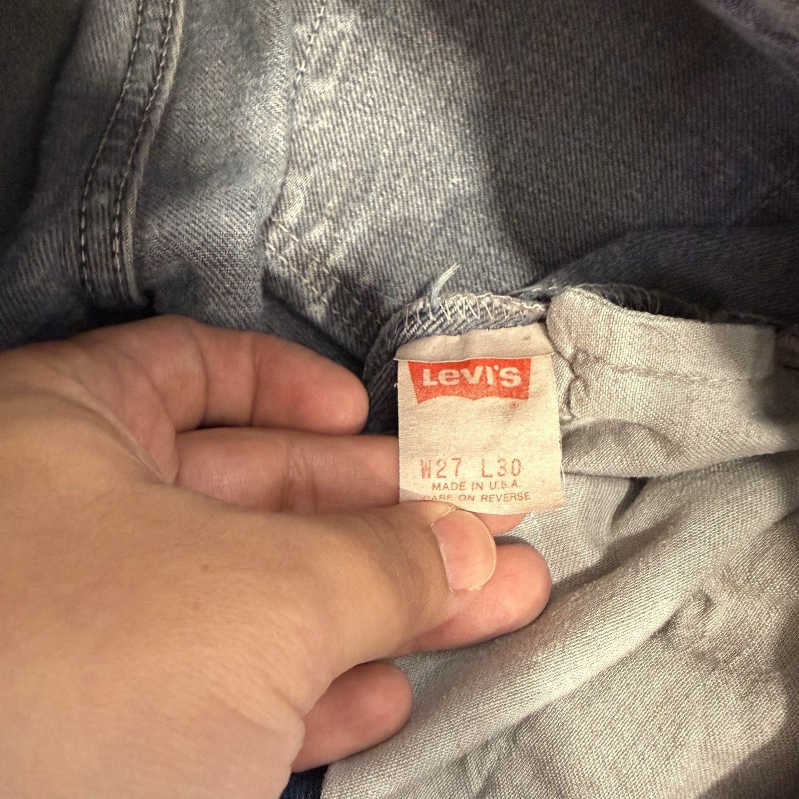 Levi's Vintage Levis 701 Jeans 24 Blue Straight Leg 80s Denim Size 24" / US 00 / IT 34 - 6 Thumbnail