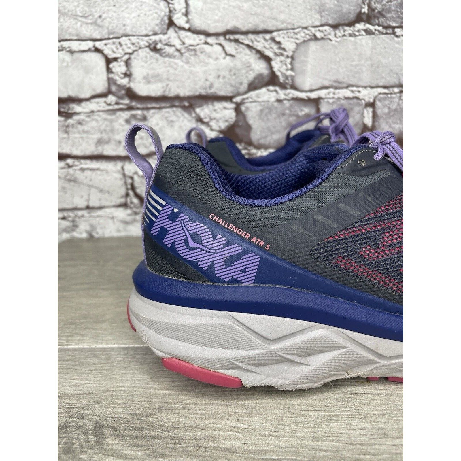 Hoka Hoka One One Challenger ATR 5 Purple Mesh Gym Running Shoes Size US 8 / IT 38 - 9 Thumbnail