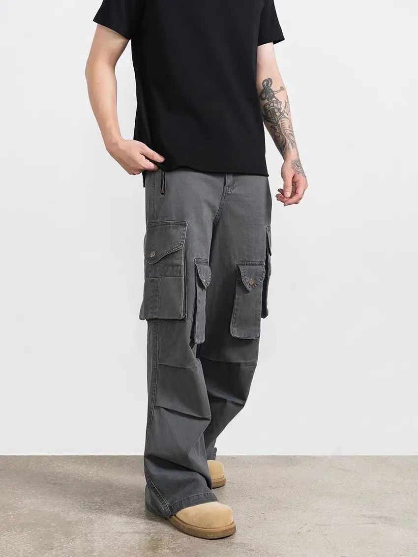 Designer × Japanese Brand Vintage Hip Hop Street Loose Casual Pants Size US 32 / EU 48 - 2 Thumbnail