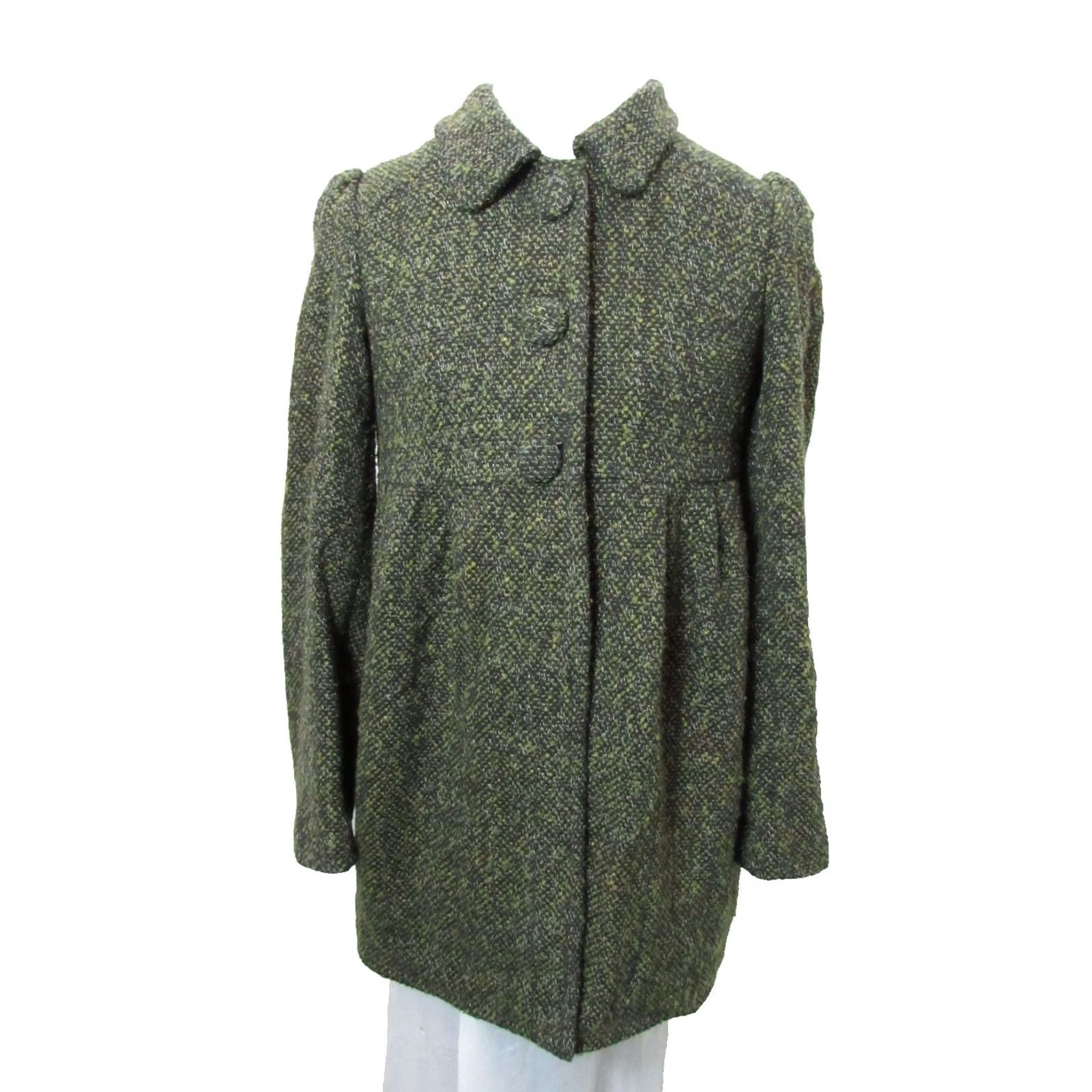 BB Dakota BB Dakota Brown Tweed Coat Womens Medium Regular Size M Cotton Blend Wool Outer Shell Long Sleeve Button Closure Casual Fall Winter 3 Button 3 Accents Size M / US 6-8 / IT 42-44 - 2 Thumbnail