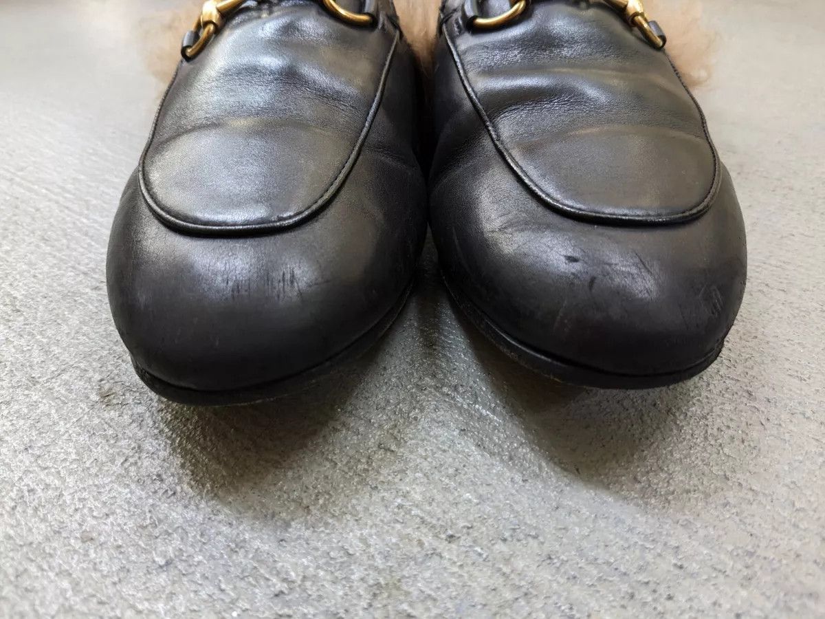 Gucci Gucci Princetown Horsebit Loafers Black 6 36 Leather Fur Size US 6 / IT 36 - 3 Thumbnail