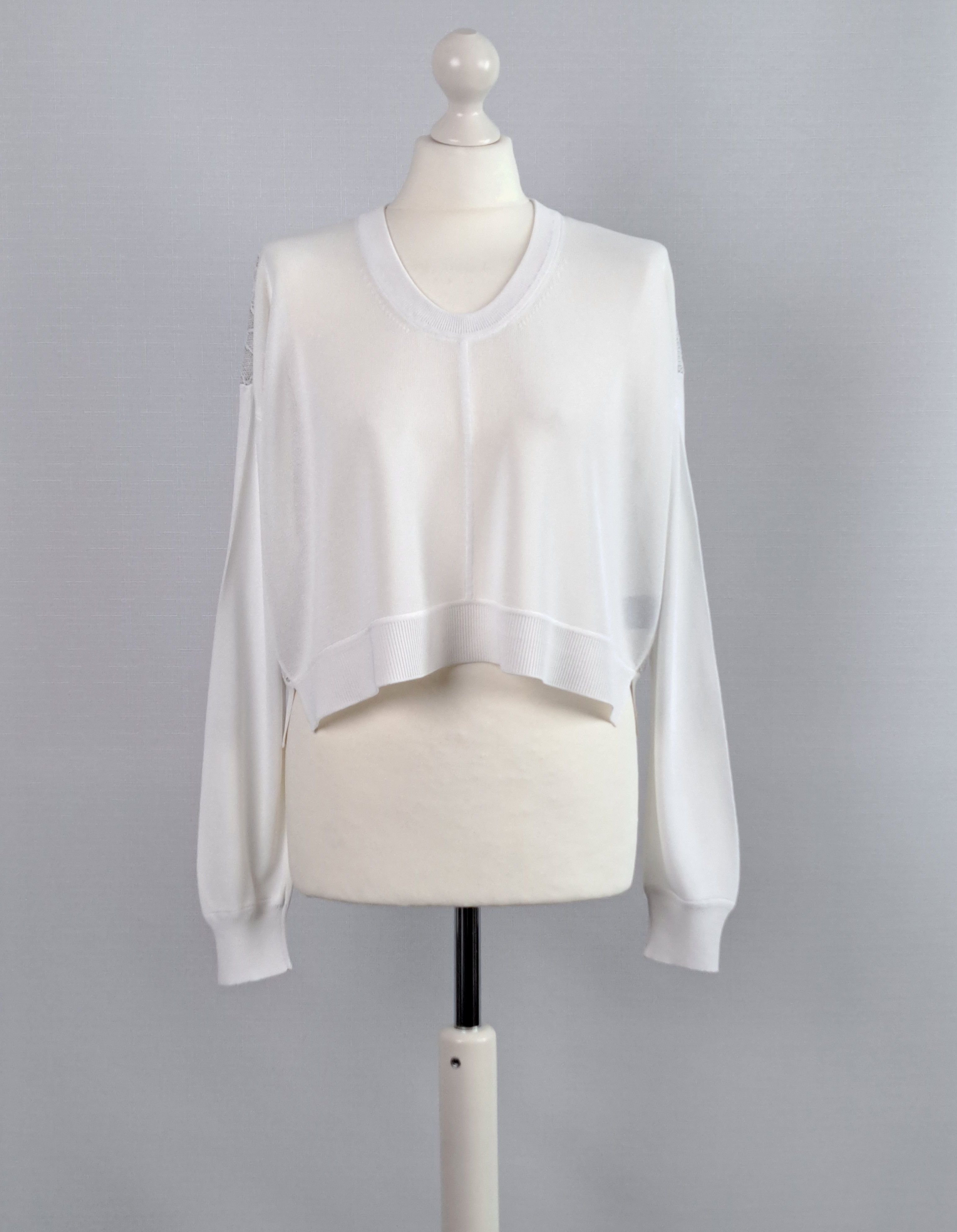 Alexander Wang Alexander Wang snakeskin back cropped pullover. Size M / US 6-8 / IT 42-44 - 1 Thumbnail