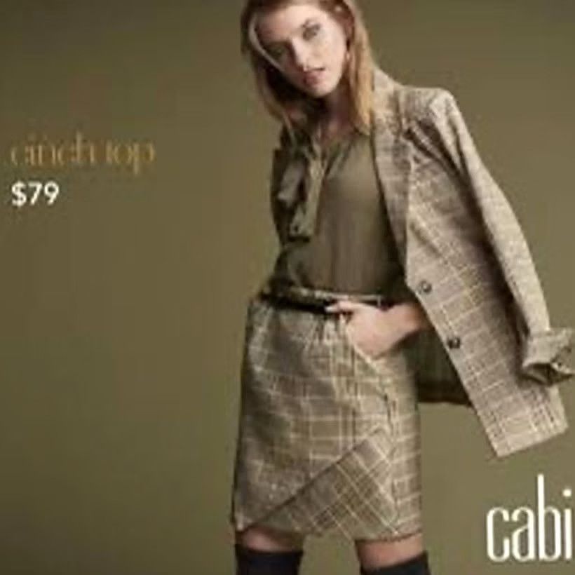 Vintage Cabi Skirt Suit Set Houndstooth Buttons Skirt & Jacket Pastime Preppy Size M 2 Piece Women Vintage No- Longer considered Size 32" / US 10 / IT 46 - 2 Thumbnail