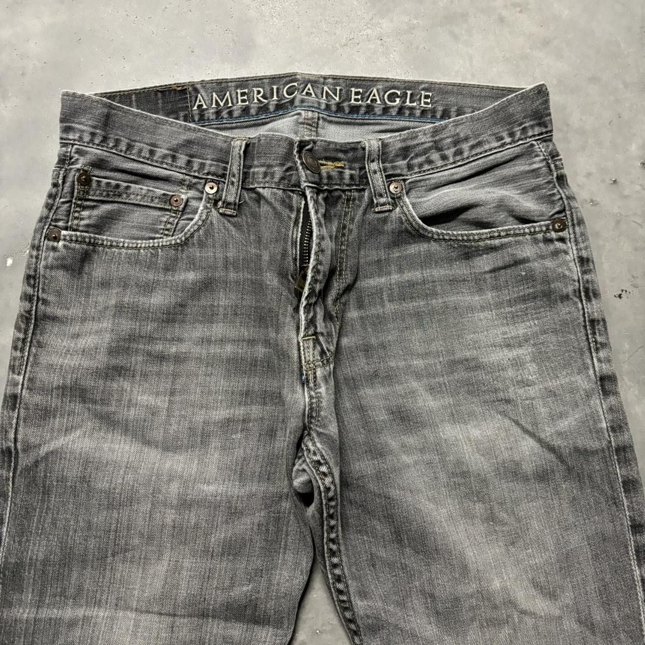Japanese Brand × Vintage Crazy Vintage Y2K/2000s Grunge Faded Black Denim Jeans! Size US 30 / EU 46 - 5 Thumbnail