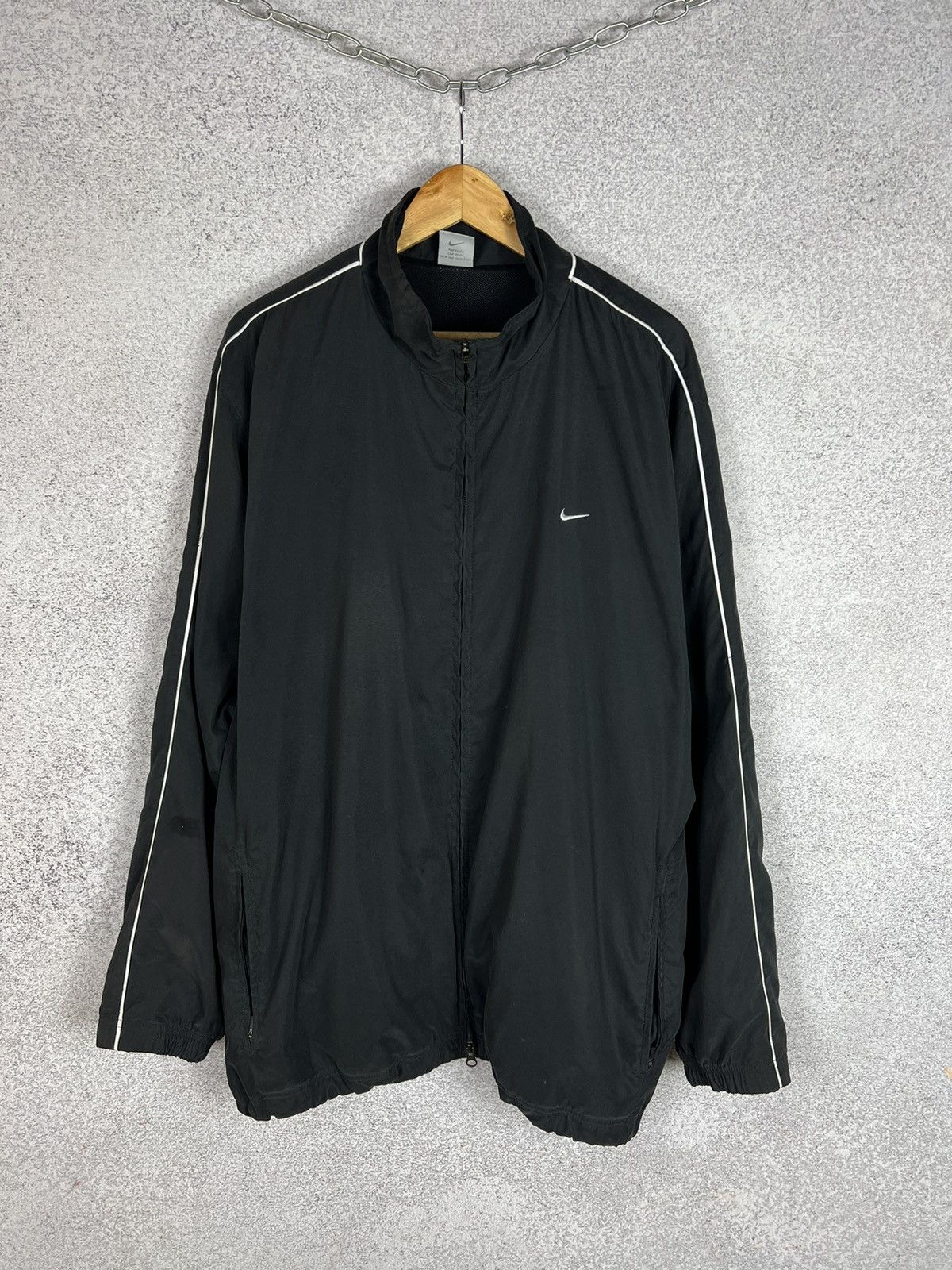 Vintage Nike Small Swoosh Y2K Zip Track Jacket