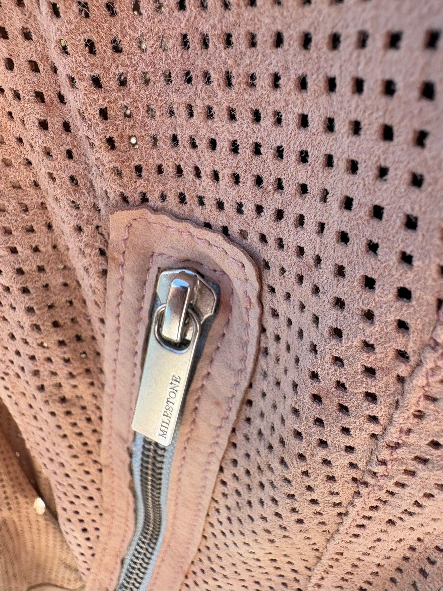 Milestone Rare Milestone Perforated Goat Suede Biker Jacket Size S Size S / US 4 / IT 40 - 5 Thumbnail